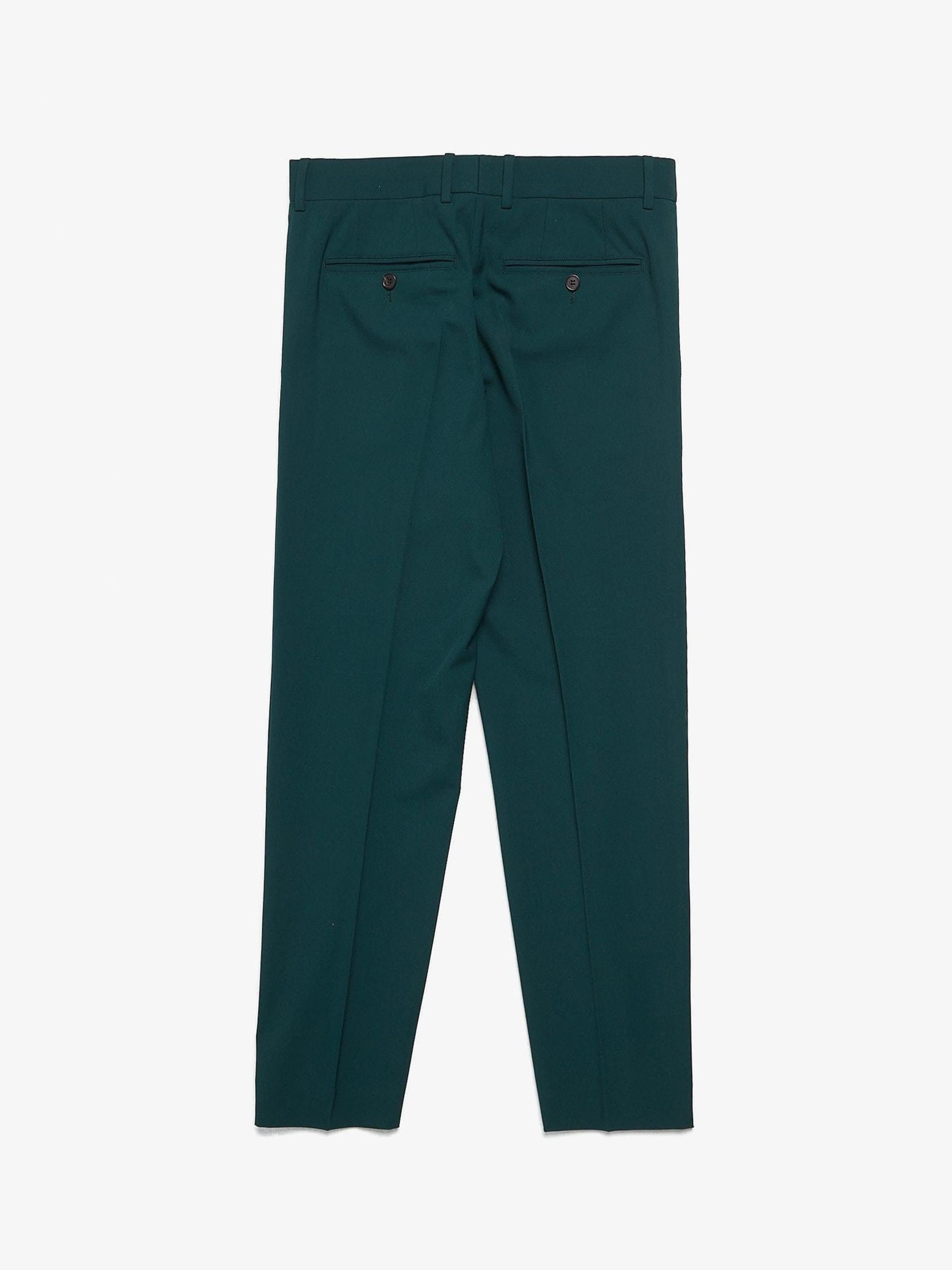 Marni Emerald Cotton Blend Suit Trousers Size US 32 / EU 48 - 2 Thumbnail