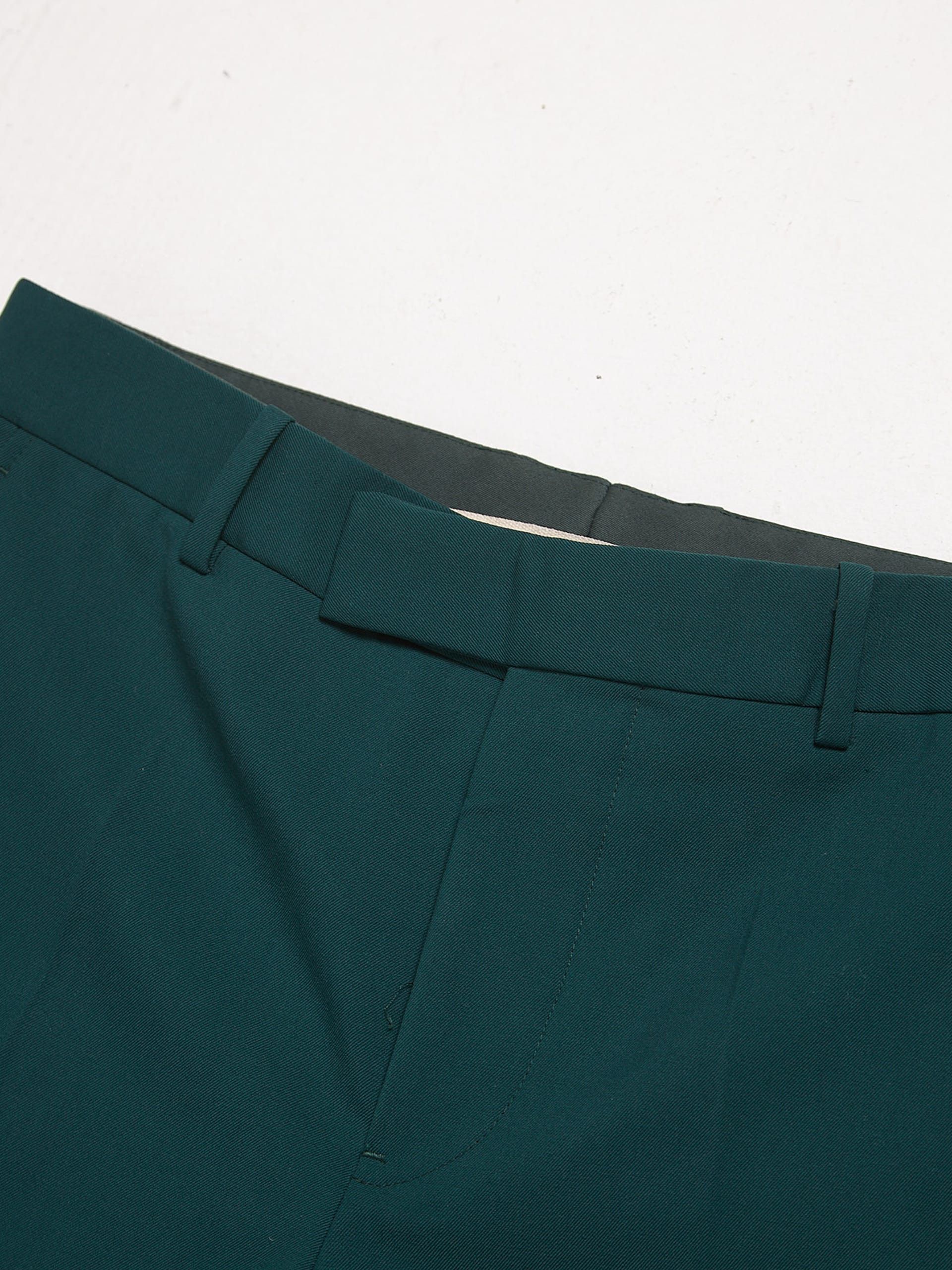 Marni Emerald Cotton Blend Suit Trousers Size US 32 / EU 48 - 3 Thumbnail