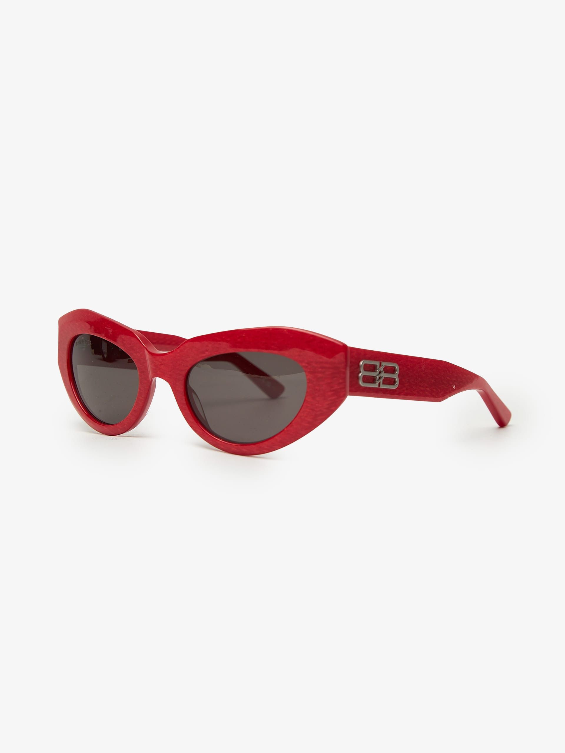 Balenciaga Red Shiny Sunglasses Size ONE SIZE - 2 Thumbnail