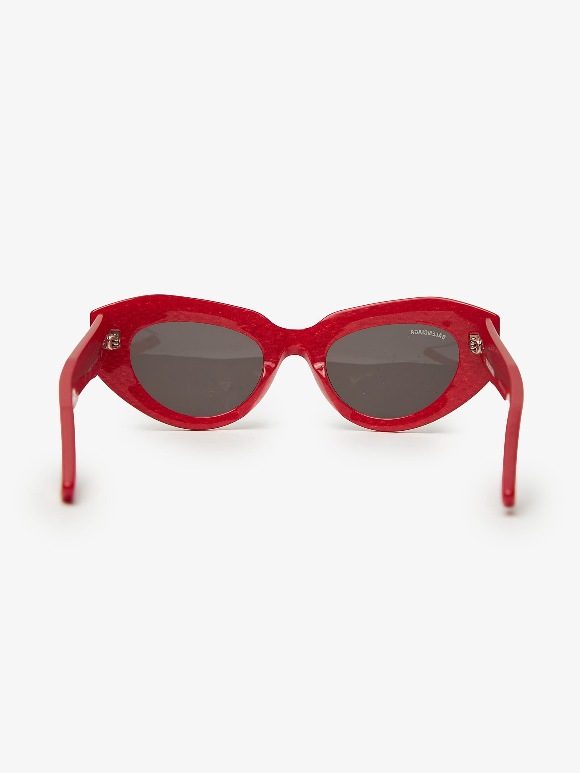 Balenciaga Red Shiny Sunglasses Size ONE SIZE - 3 Thumbnail