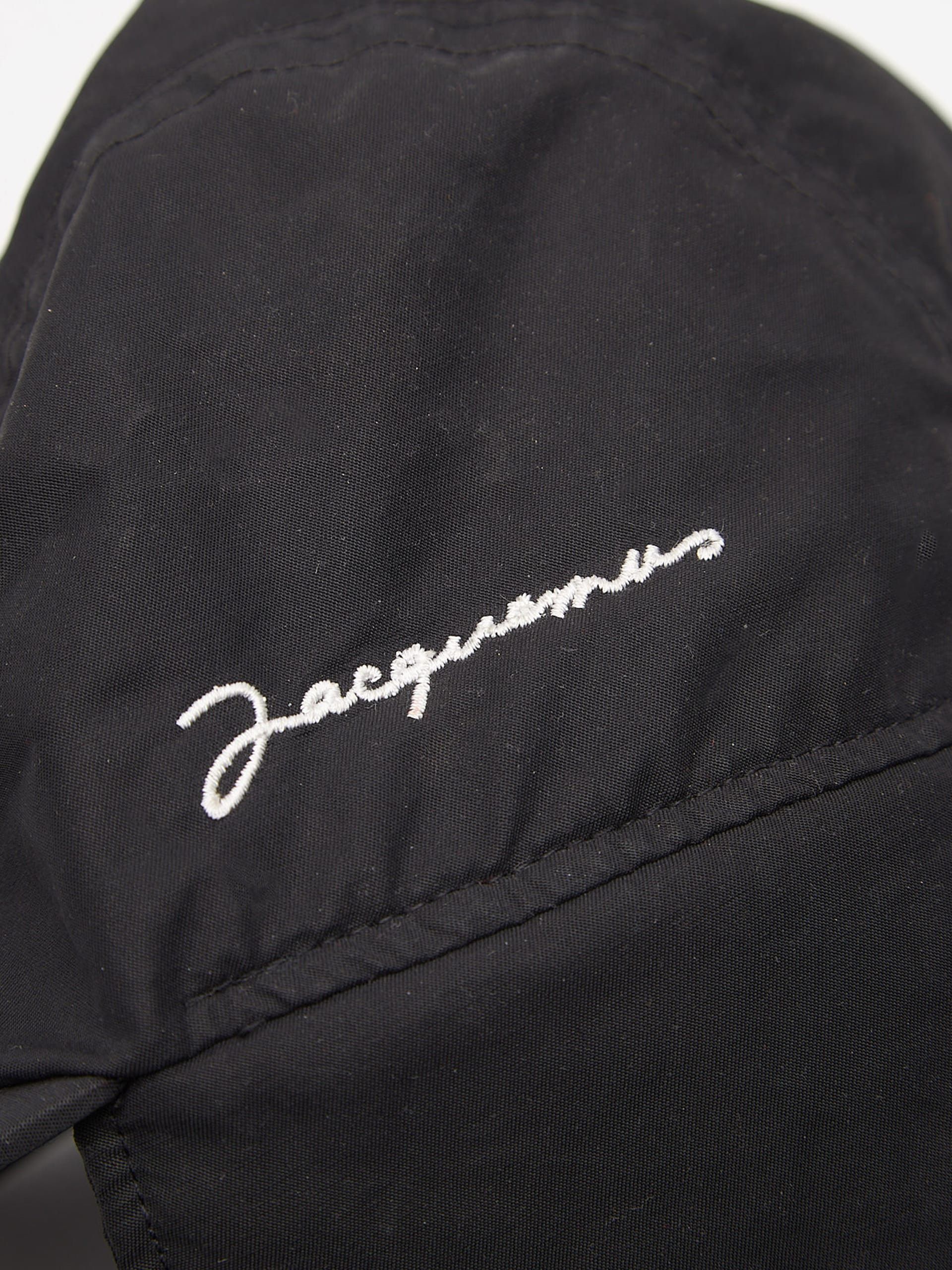 Jacquemus Black 6 Panel Earflap Cotton and Polyamide Cap Size ONE SIZE - 3 Thumbnail