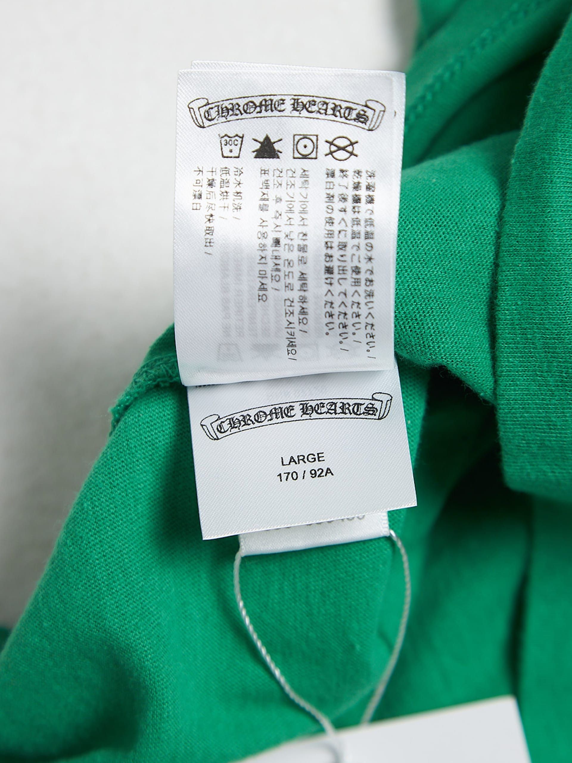 Chrome Hearts Green Printed Cotton Longsleeve Size US S / EU 44-46 / 1 - 5 Thumbnail