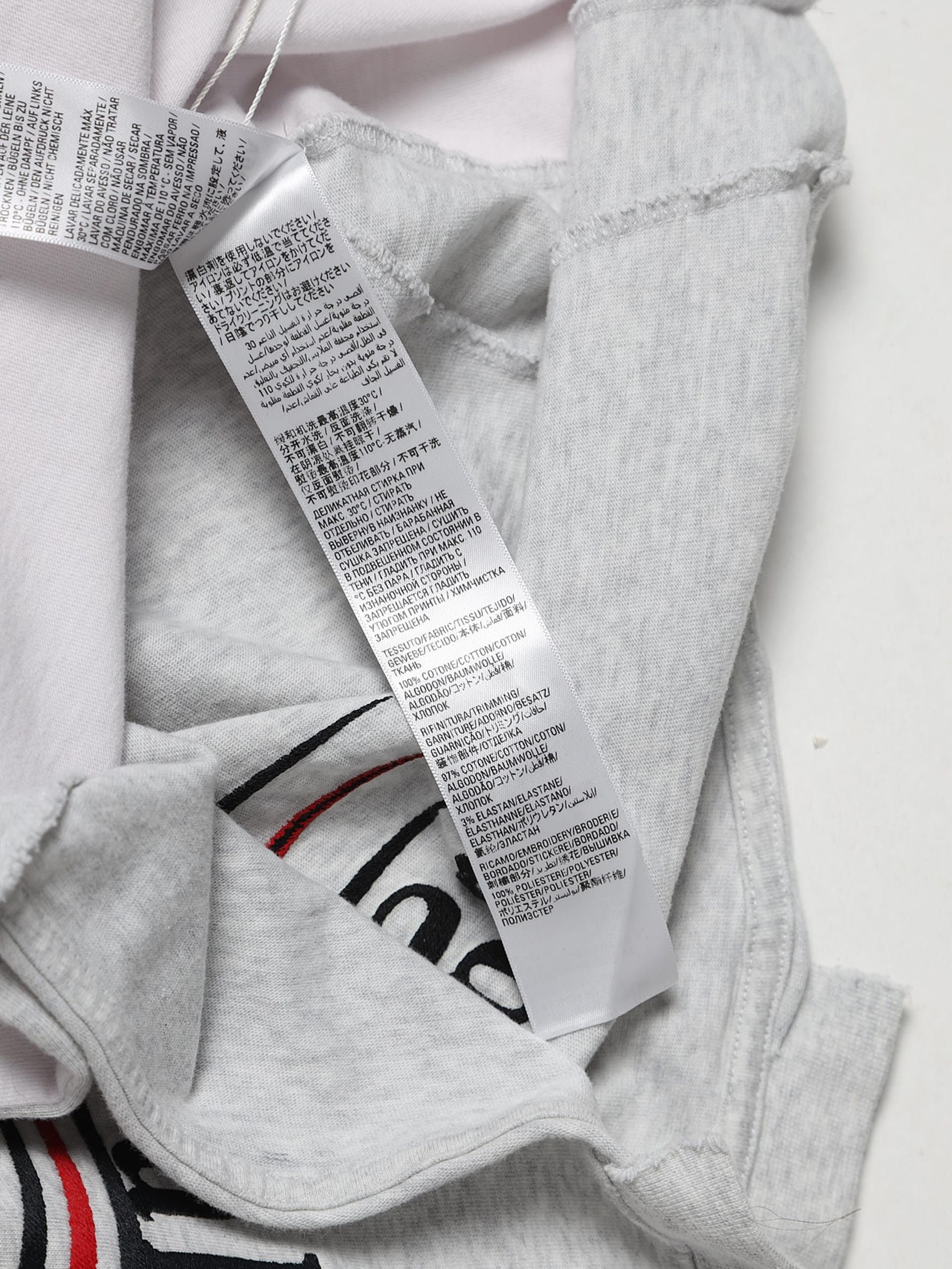 Balenciaga White and Gray Distressed Upside Down Cotton T Shirt Size US L / EU 52-54 / 3 - 5 Thumbnail