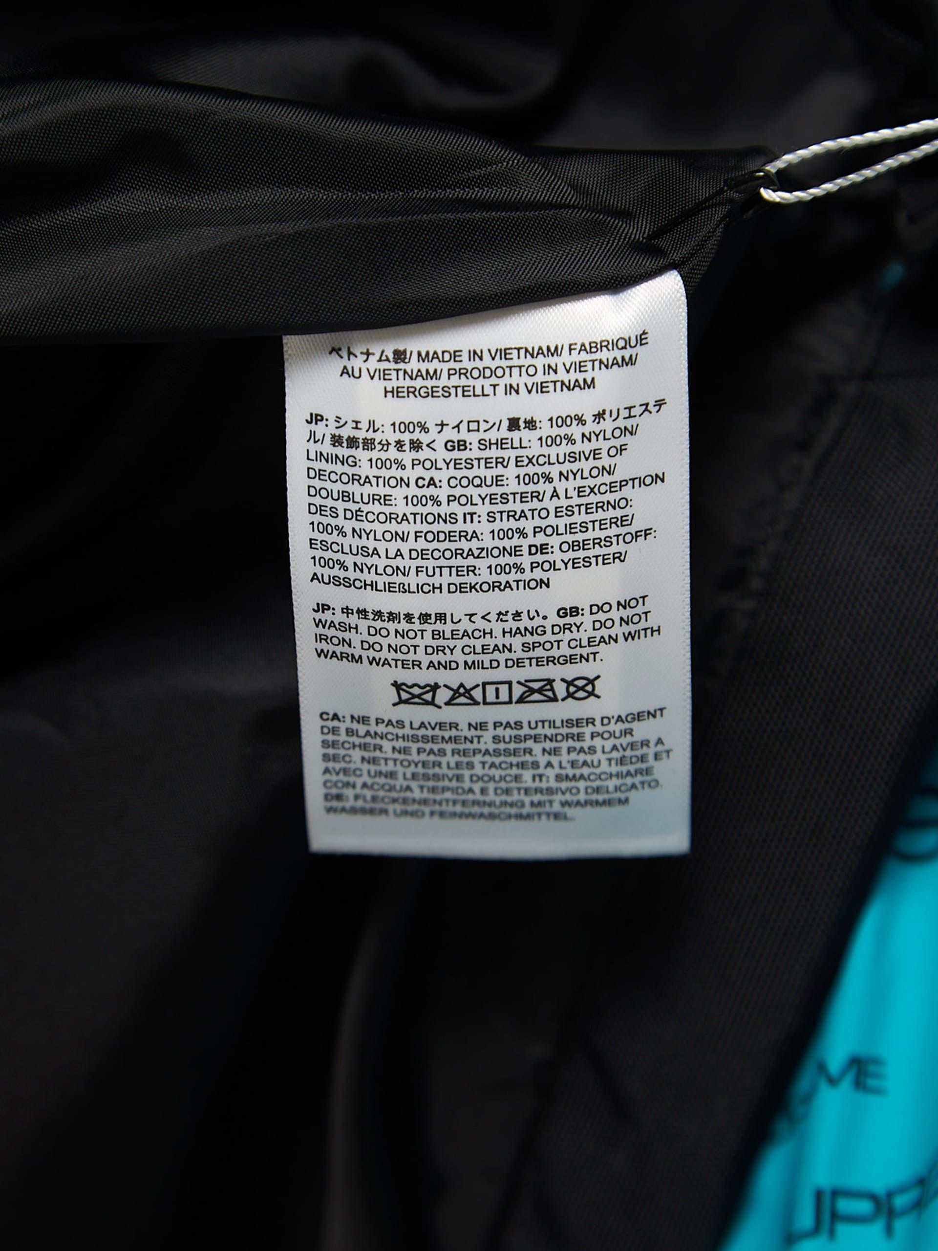 The North Face Blue and Black All Over Logo Printed Polyester Anorak Size US M / EU 48-50 / 2 - 4 Thumbnail