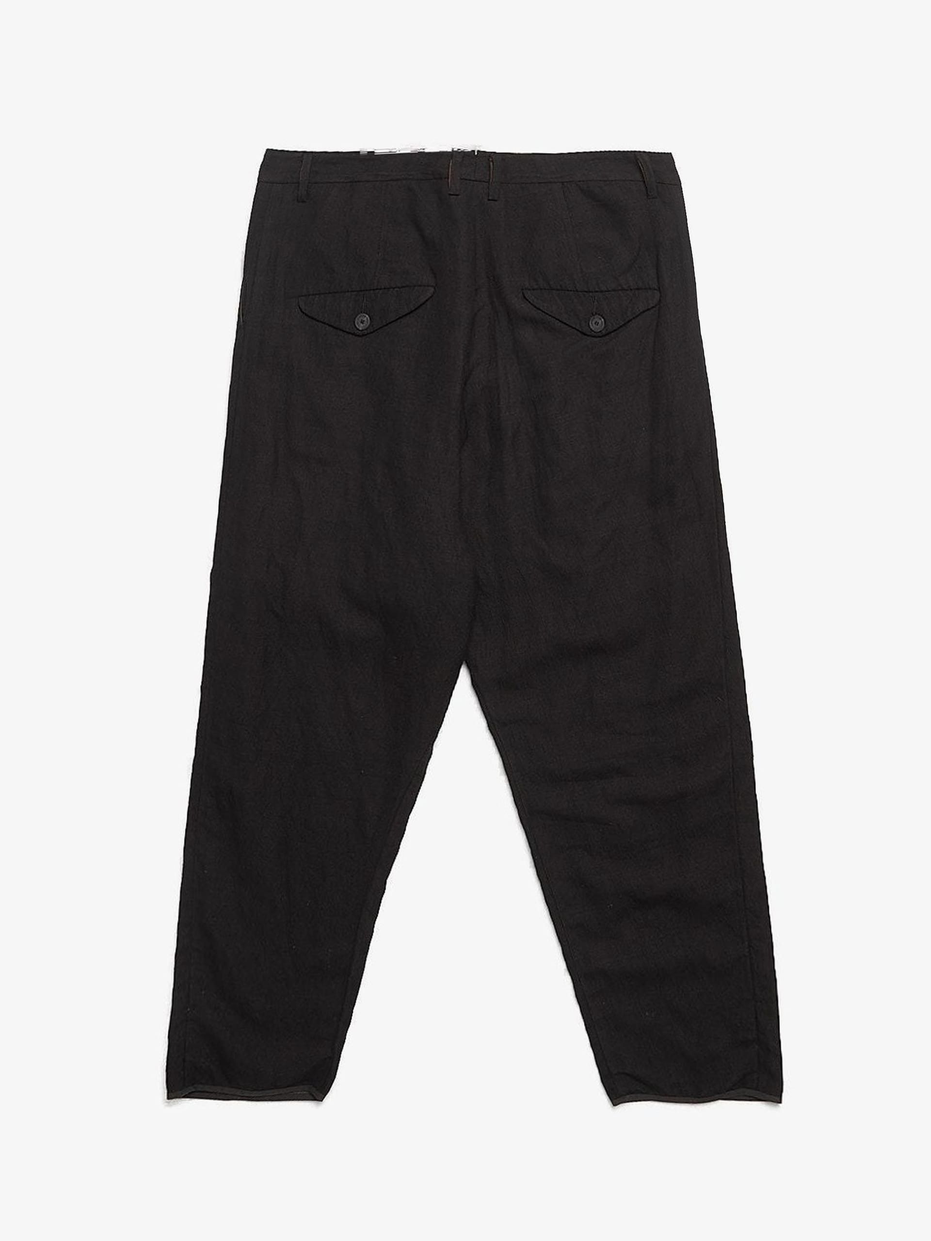 Ziggy Chen Black Panel Wool Blend Trousers Size US 38 / EU 54 - 2 Thumbnail