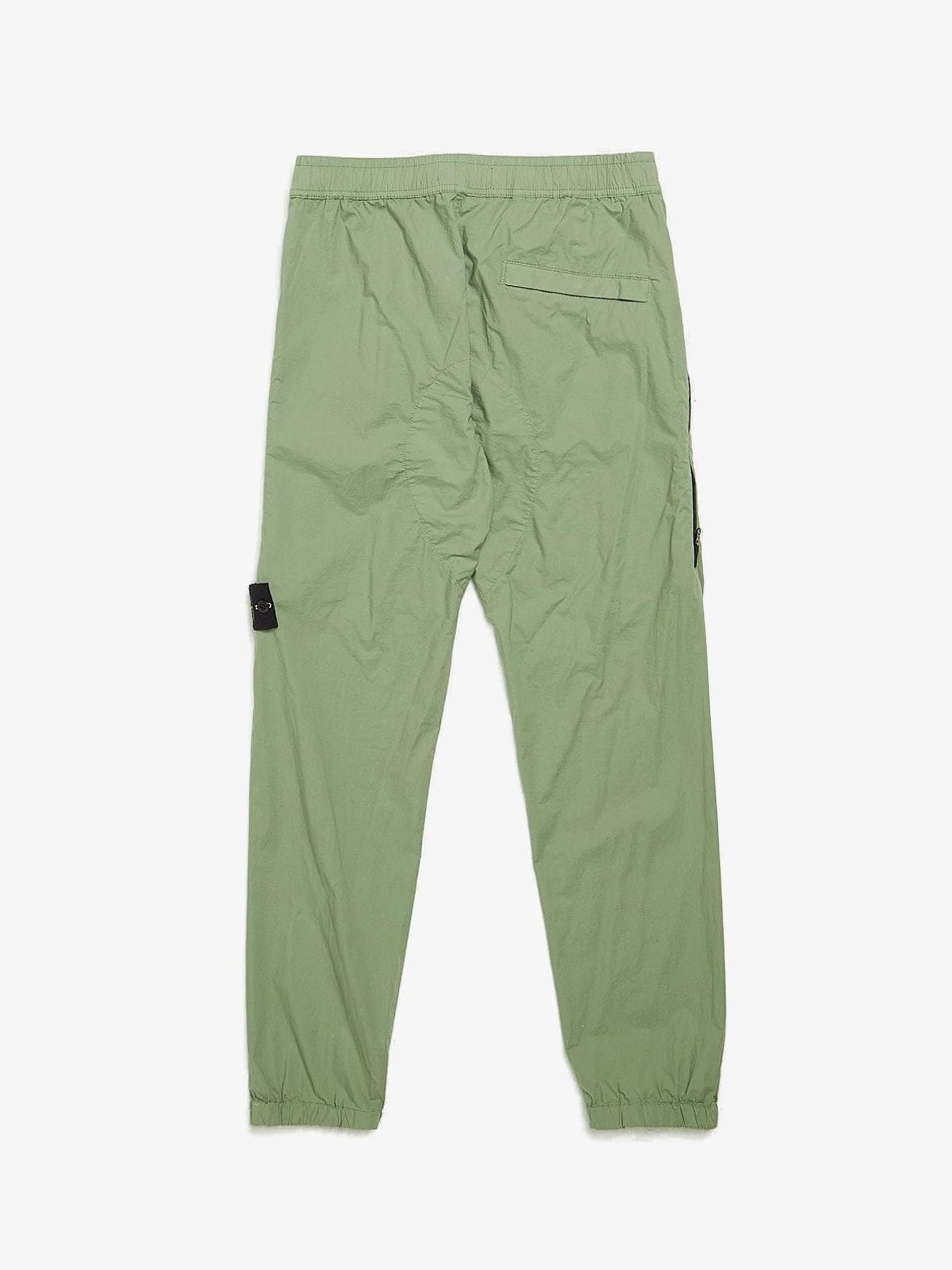 Stone Island Green Patched Light Cotton Blend Trackpants Size US 30 / EU 46 - 2 Thumbnail
