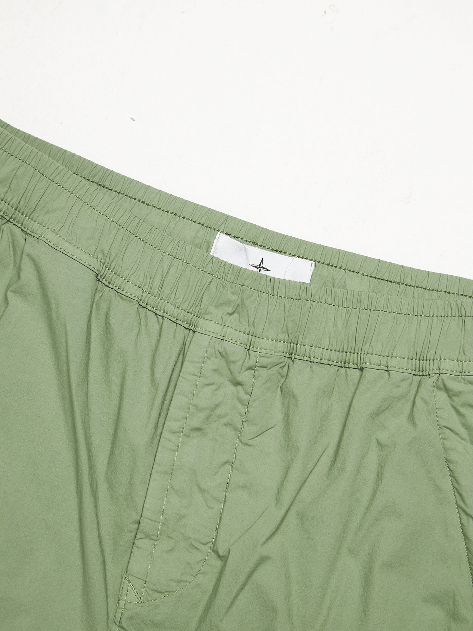 Stone Island Green Patched Light Cotton Blend Trackpants Size US 30 / EU 46 - 3 Thumbnail