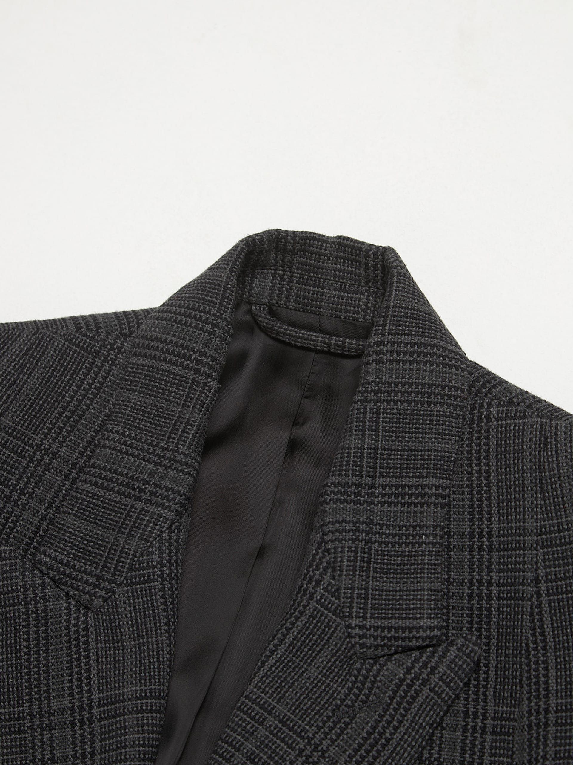 Balenciaga Gray Checkered Trouser Waist Hem Oversized Cotton Coat Size US XS / EU 42 / 0 - 3 Thumbnail