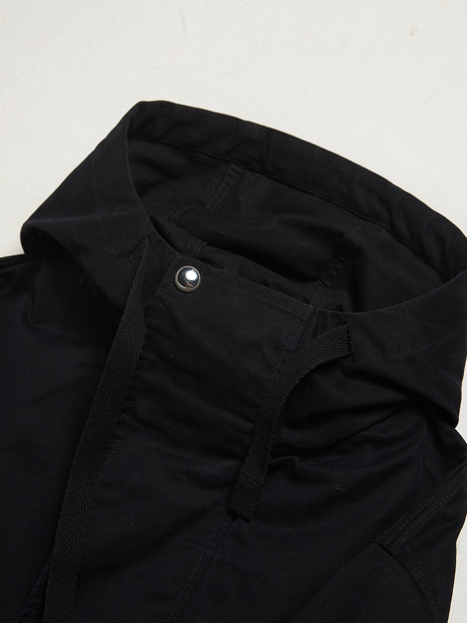 Acne Studios Black Hooded Cotton Parka Size US M / EU 48-50 / 2 - 3 Thumbnail