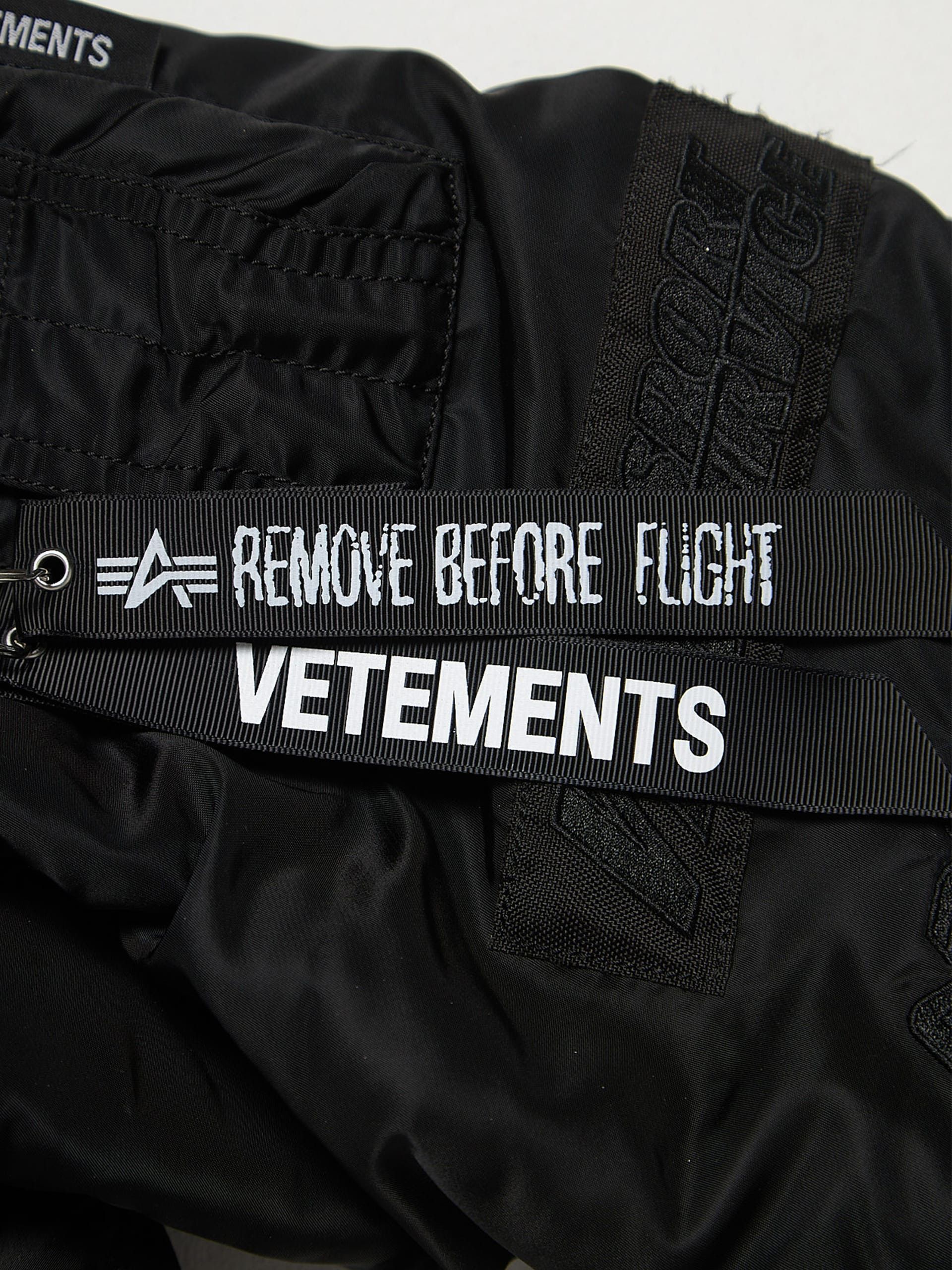 Vetements Black Patched Racing Nylon Bomber Jacket Size US S / EU 44-46 / 1 - 4 Thumbnail