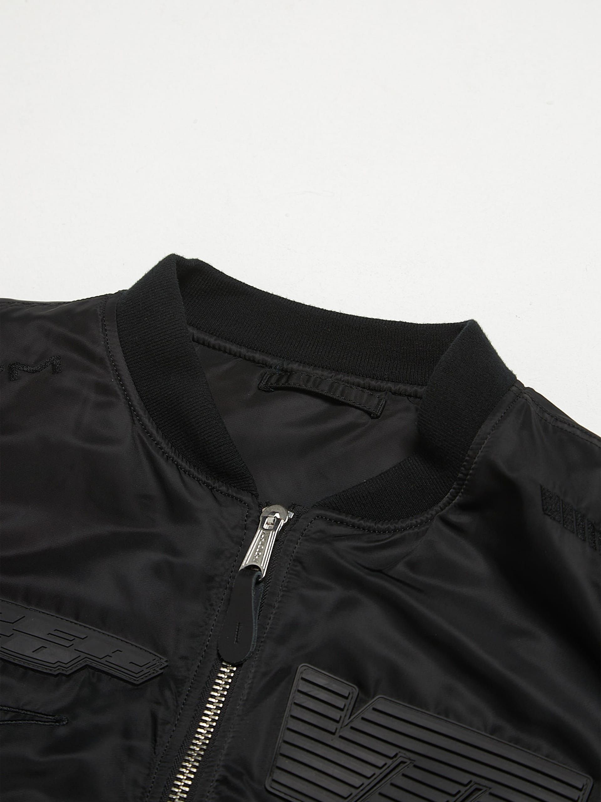 Vetements Black Patched Racing Nylon Bomber Jacket Size US S / EU 44-46 / 1 - 3 Thumbnail