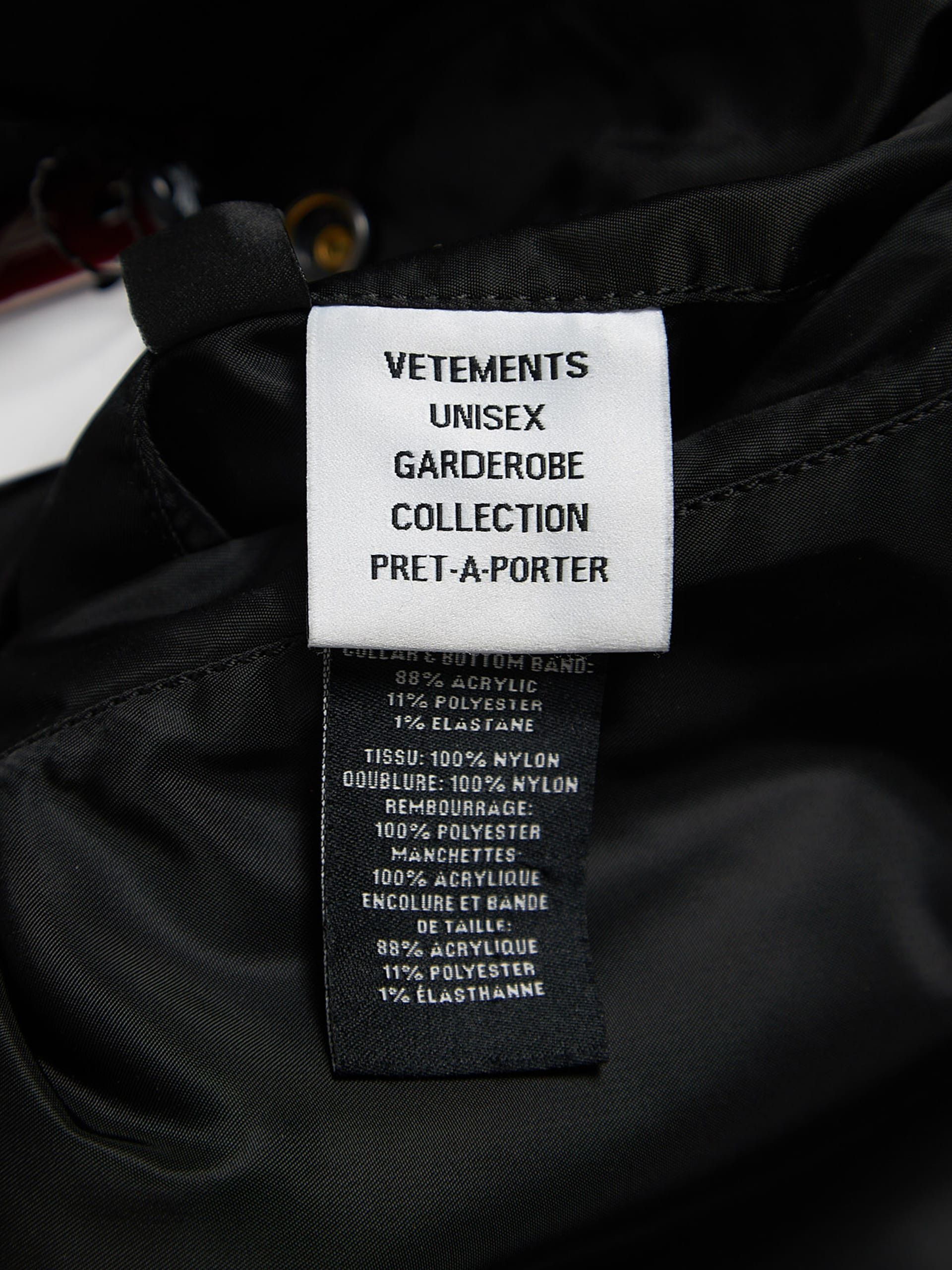 Vetements Black Patched Racing Nylon Bomber Jacket Size US S / EU 44-46 / 1 - 5 Thumbnail
