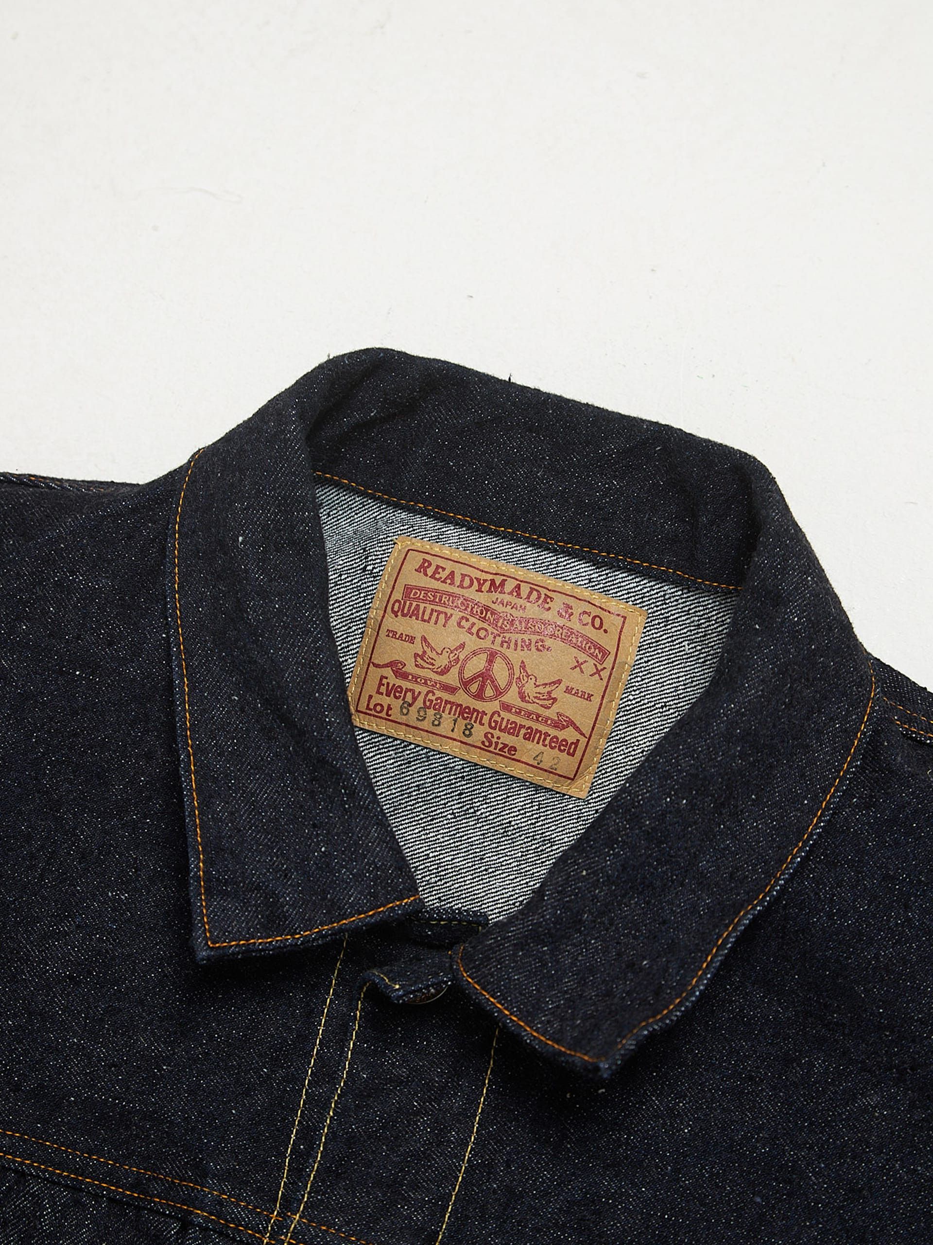 READYMADE Indigo Denim Cotton Jacket Size US L / EU 52-54 / 3 - 3 Thumbnail