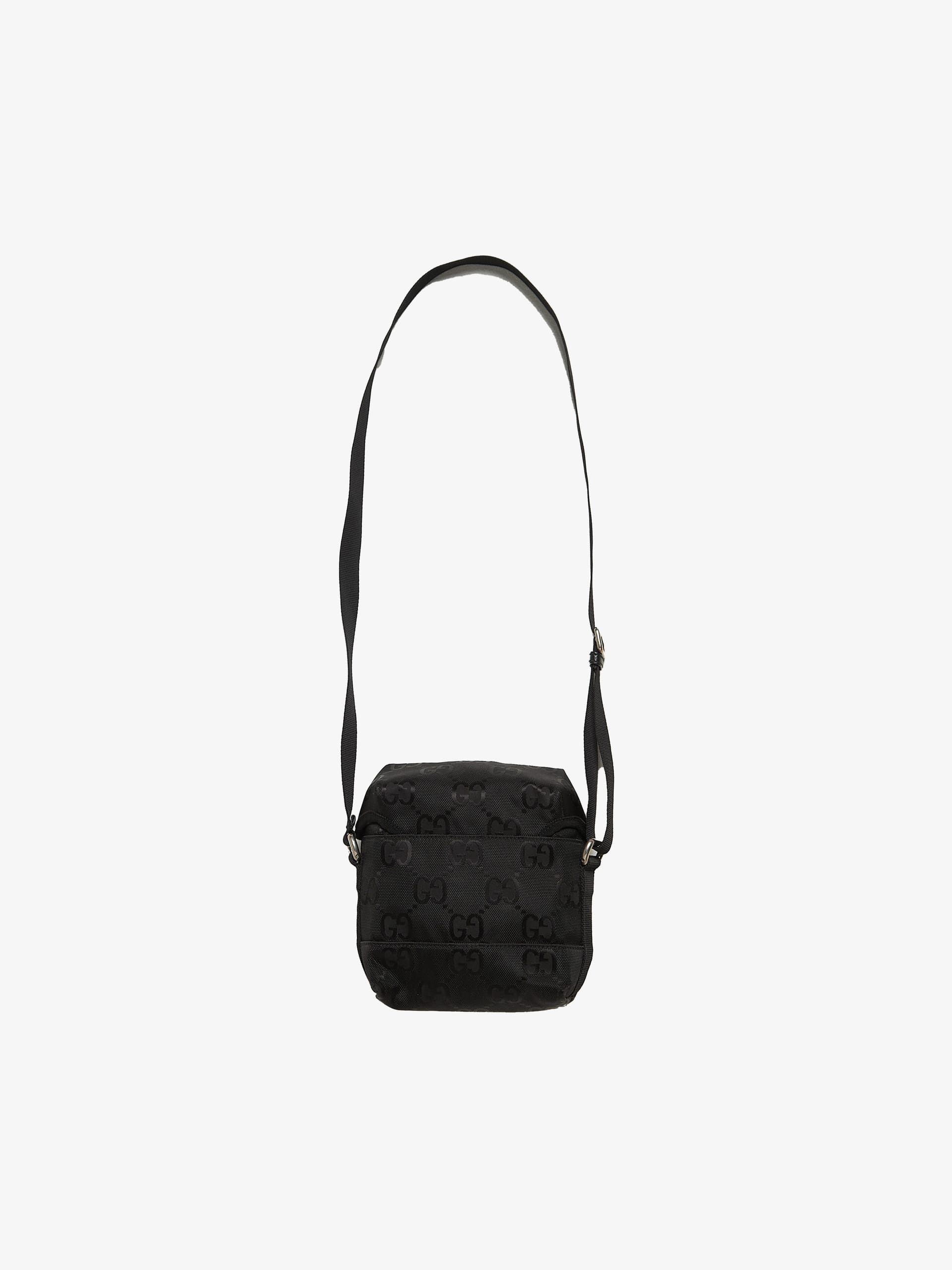 Gucci Black Monogram Embossed Nylon Bag Size ONE SIZE - 2 Thumbnail