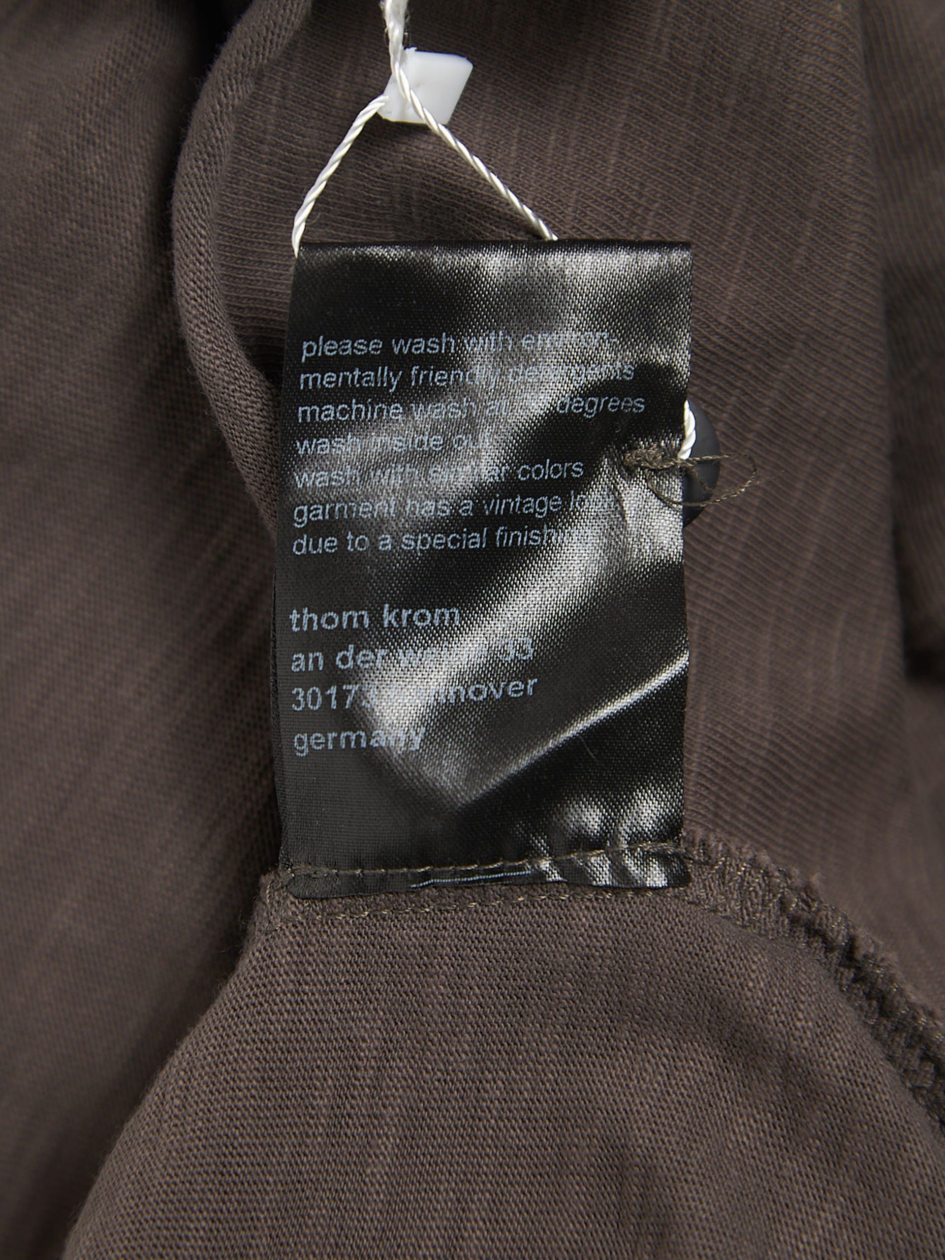 Thom Krom Brown Front Buttoned 3/4 Sleeved Longsleeve Size US M / EU 48-50 / 2 - 5 Thumbnail