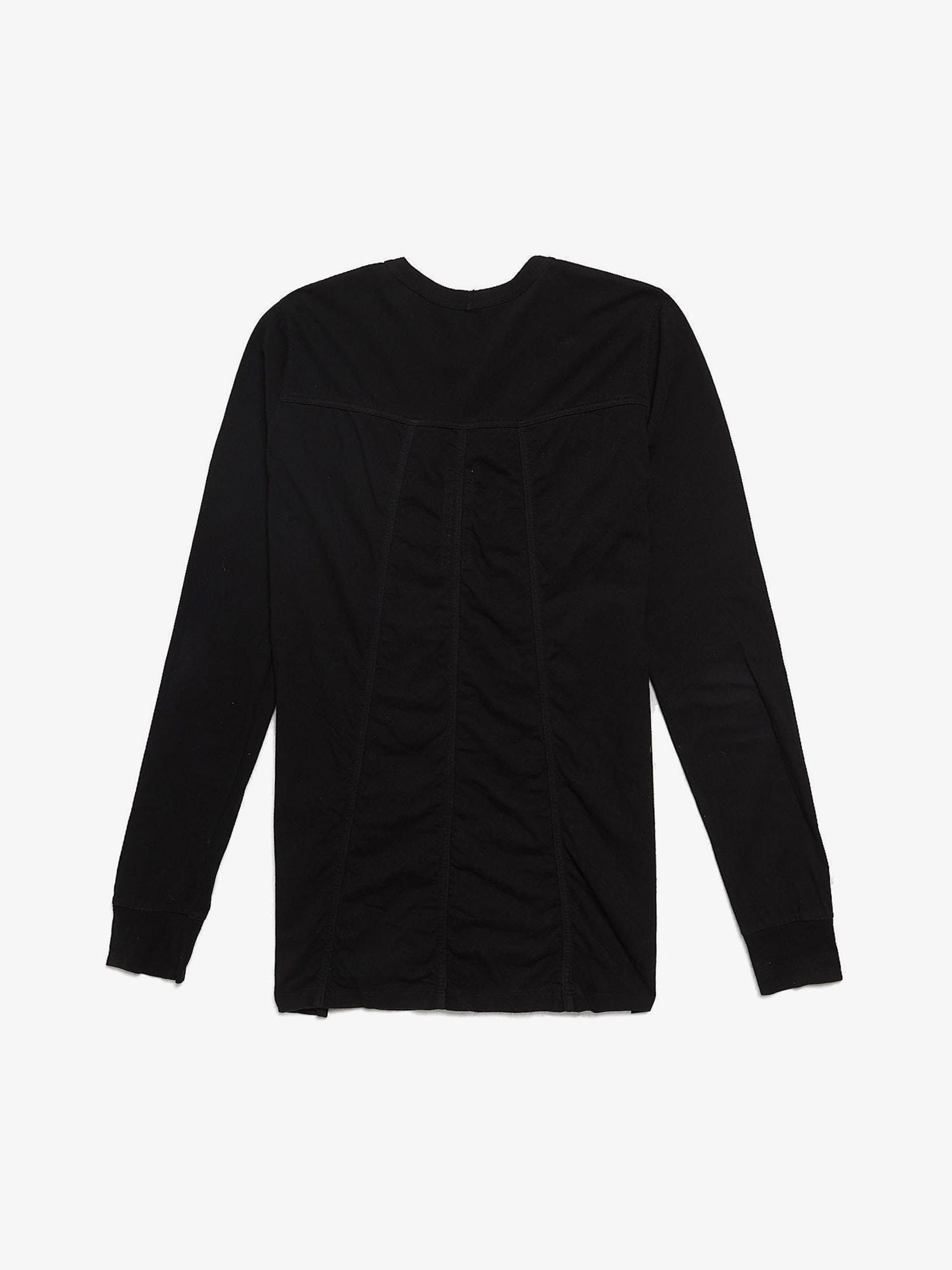 Rick Owens Black Block Cotton Longsleeve Size US M / EU 48-50 / 2 - 2 Thumbnail