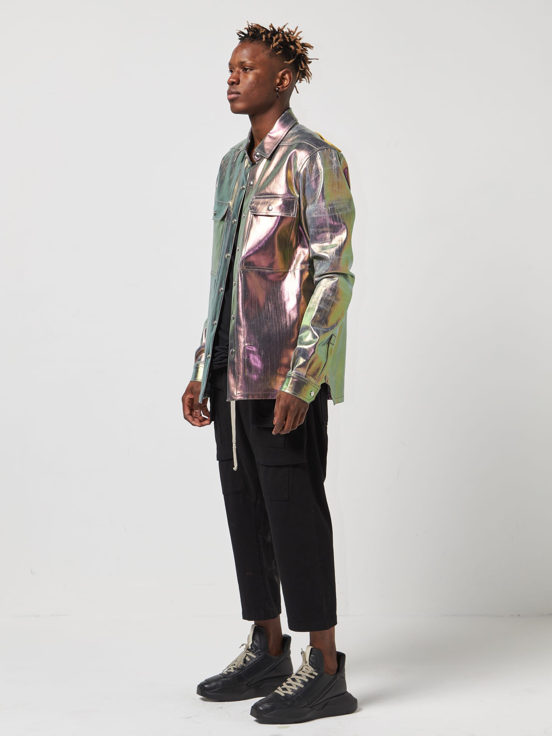 Rick Owens Iris and Lemon Cotton Blend Overshirt Size US M / EU 48-50 / 2 - 3 Thumbnail