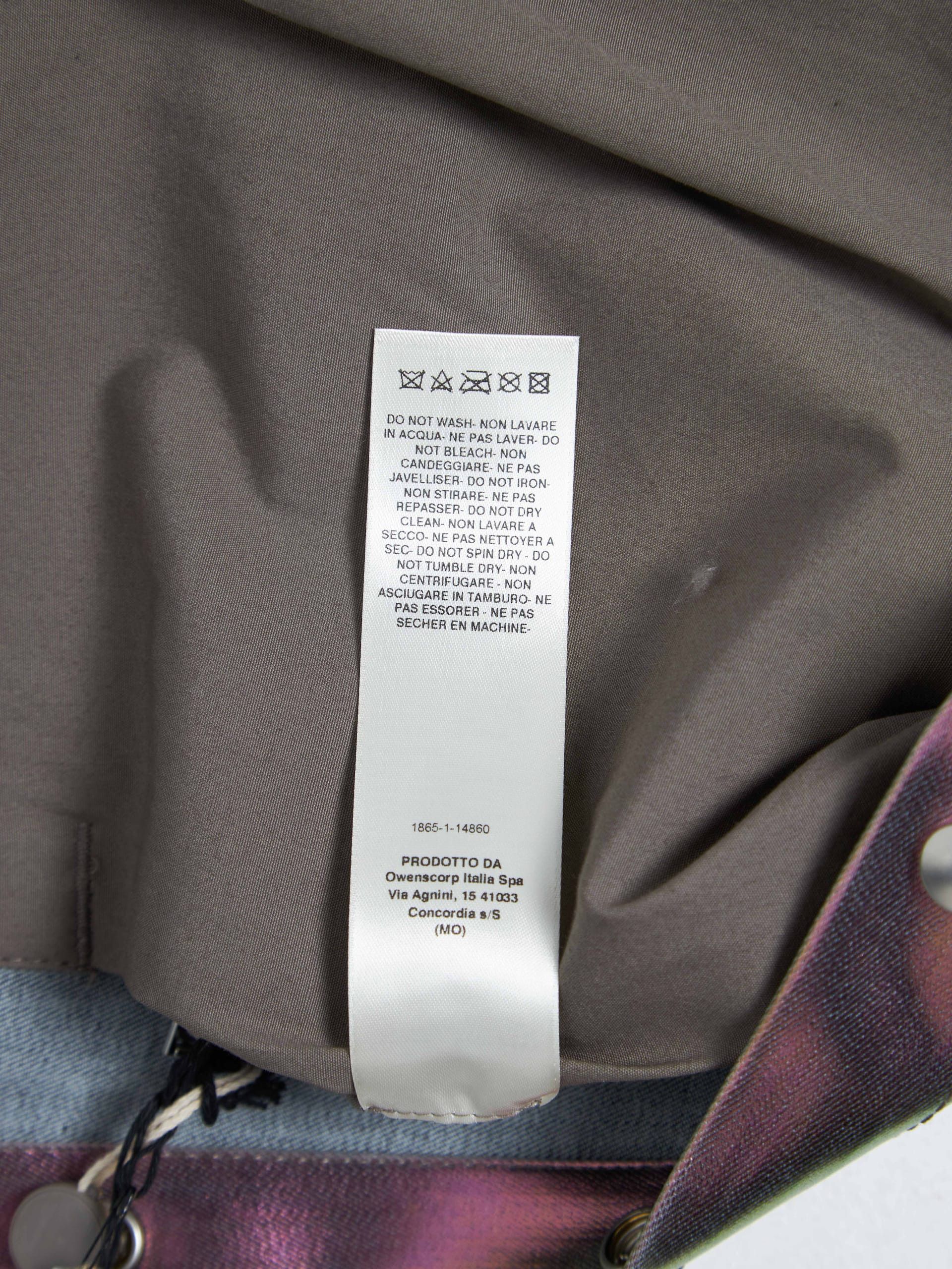 Rick Owens Iris and Lemon Cotton Blend Overshirt Size US M / EU 48-50 / 2 - 8 Thumbnail