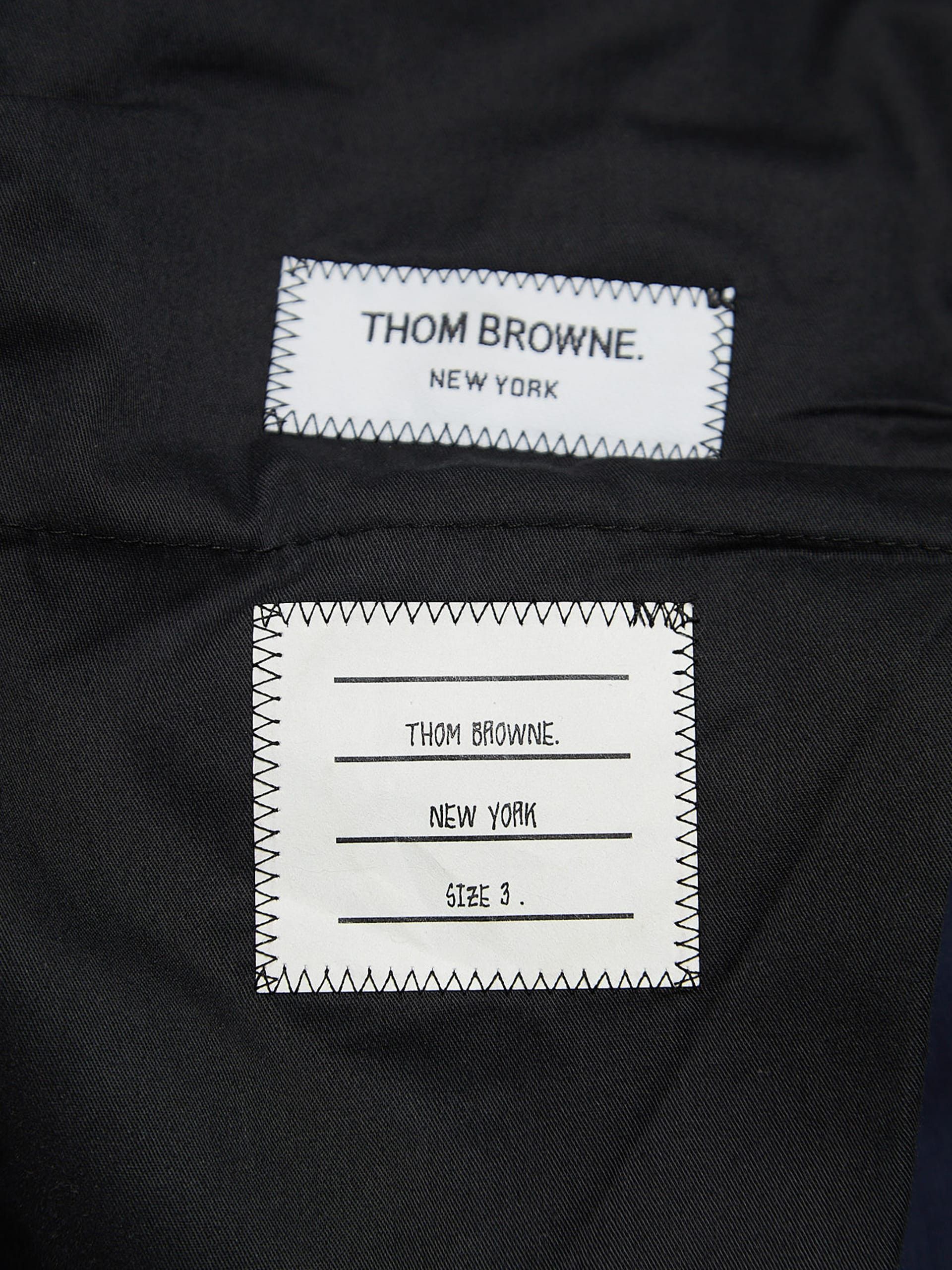 Thom Browne Navy Wool and Mohair Formal Suit Trousers Size US 34 / EU 50 - 4 Thumbnail