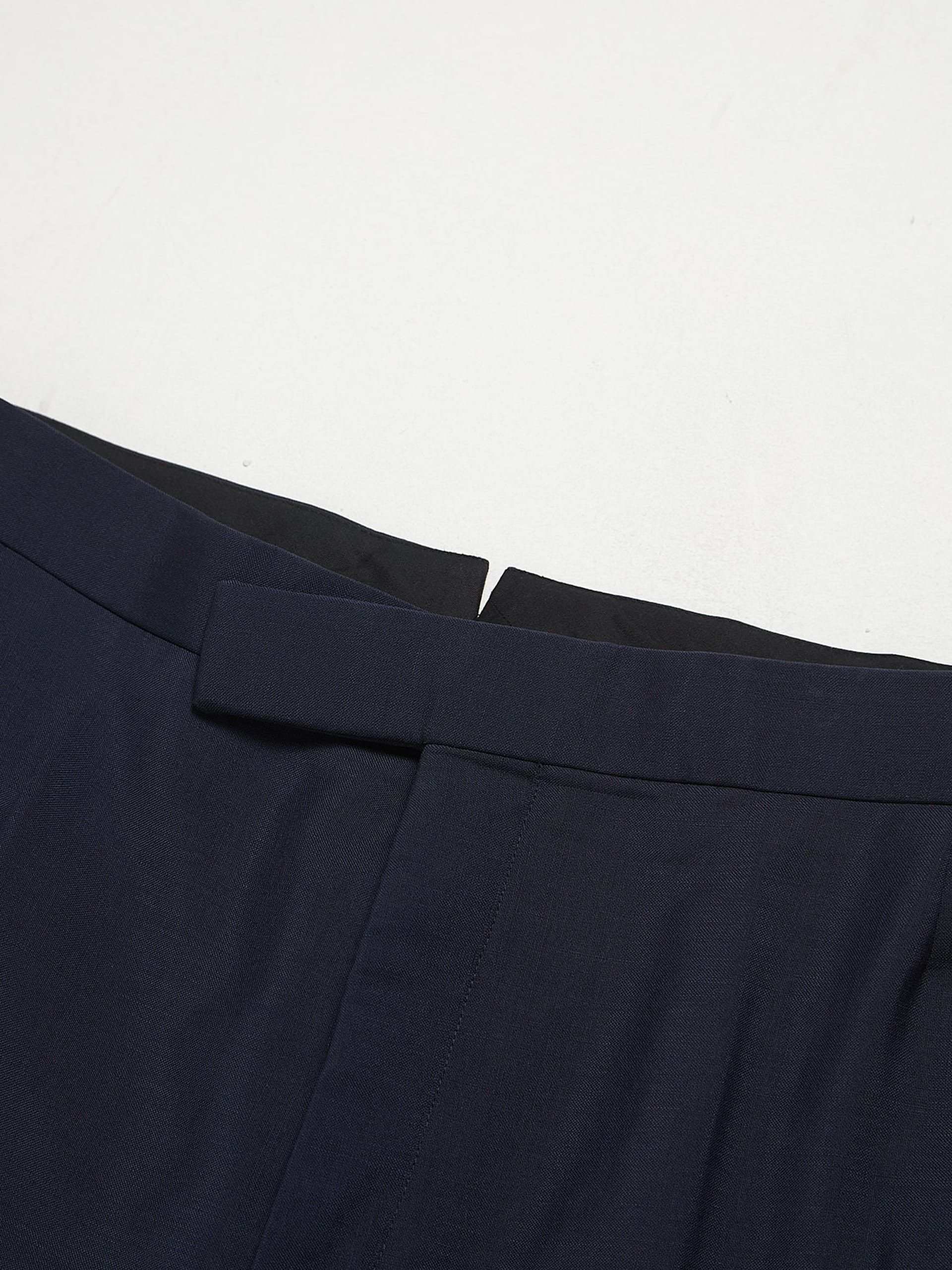 Thom Browne Navy Wool and Mohair Formal Suit Trousers Size US 34 / EU 50 - 3 Thumbnail