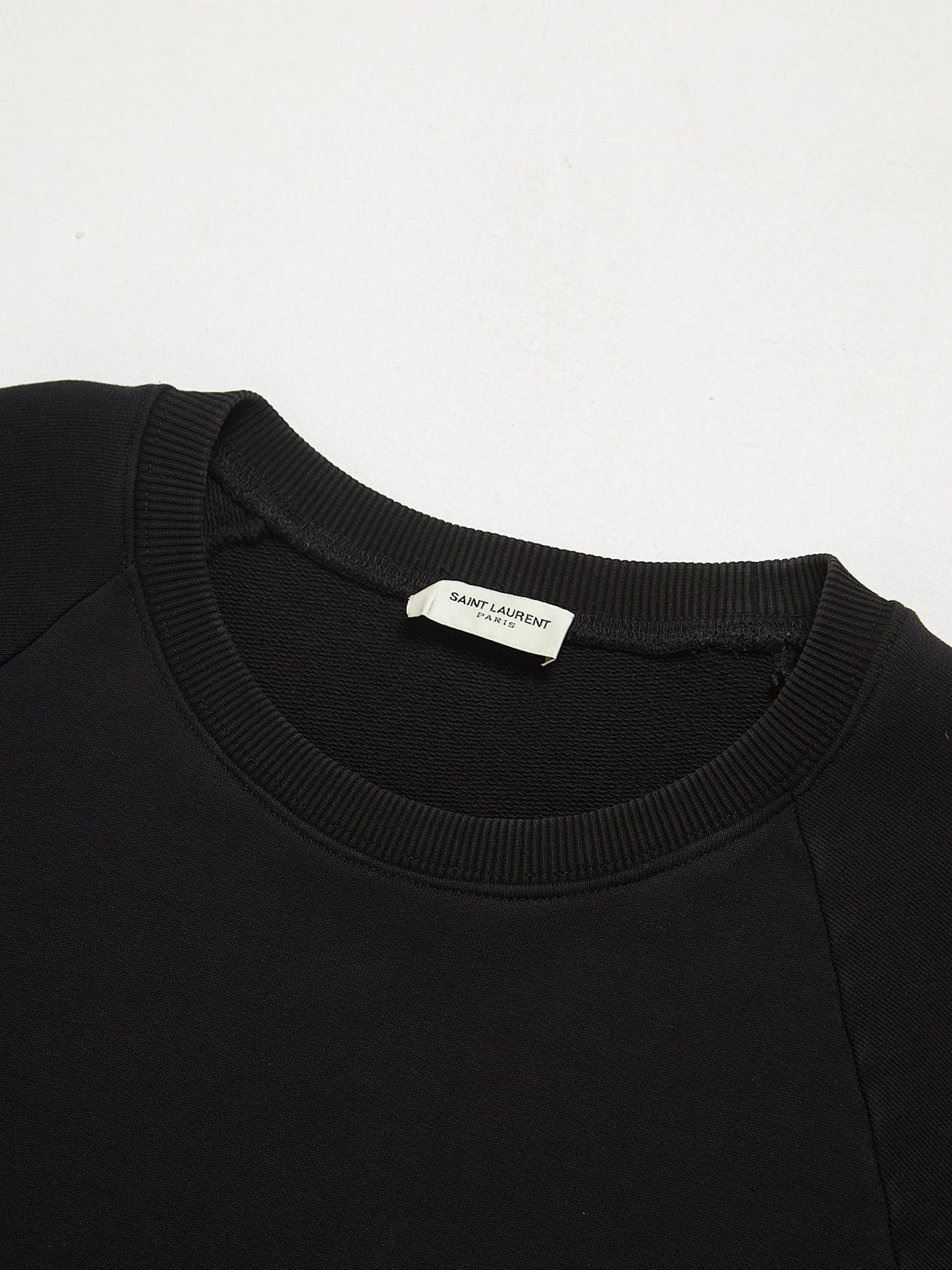 Saint Laurent Paris Black Basic Cotton Pockets Sweatshirt Size US L / EU 52-54 / 3 - 3 Thumbnail