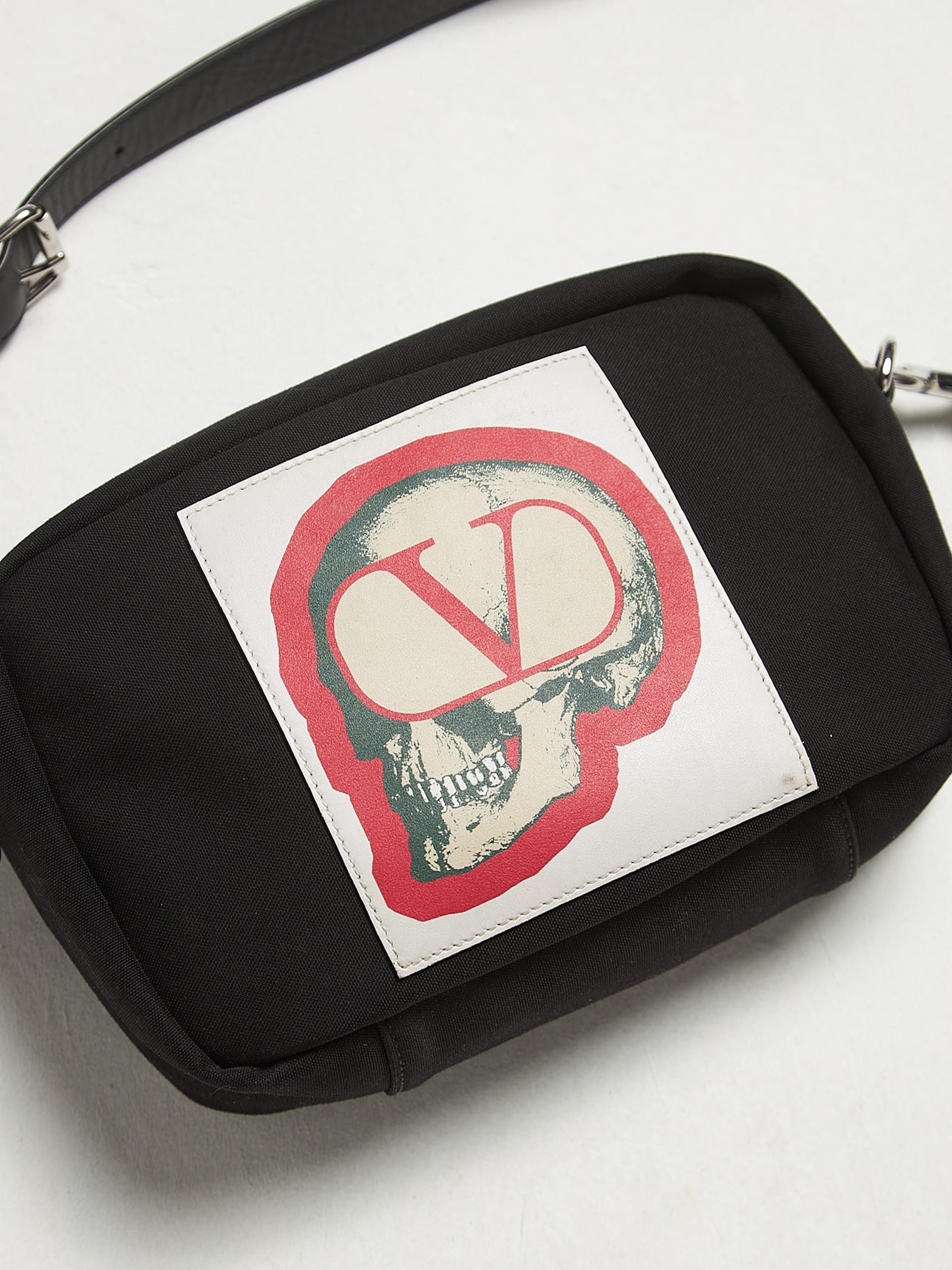 Valentino Black Logo Patched Bag Size ONE SIZE - 3 Thumbnail