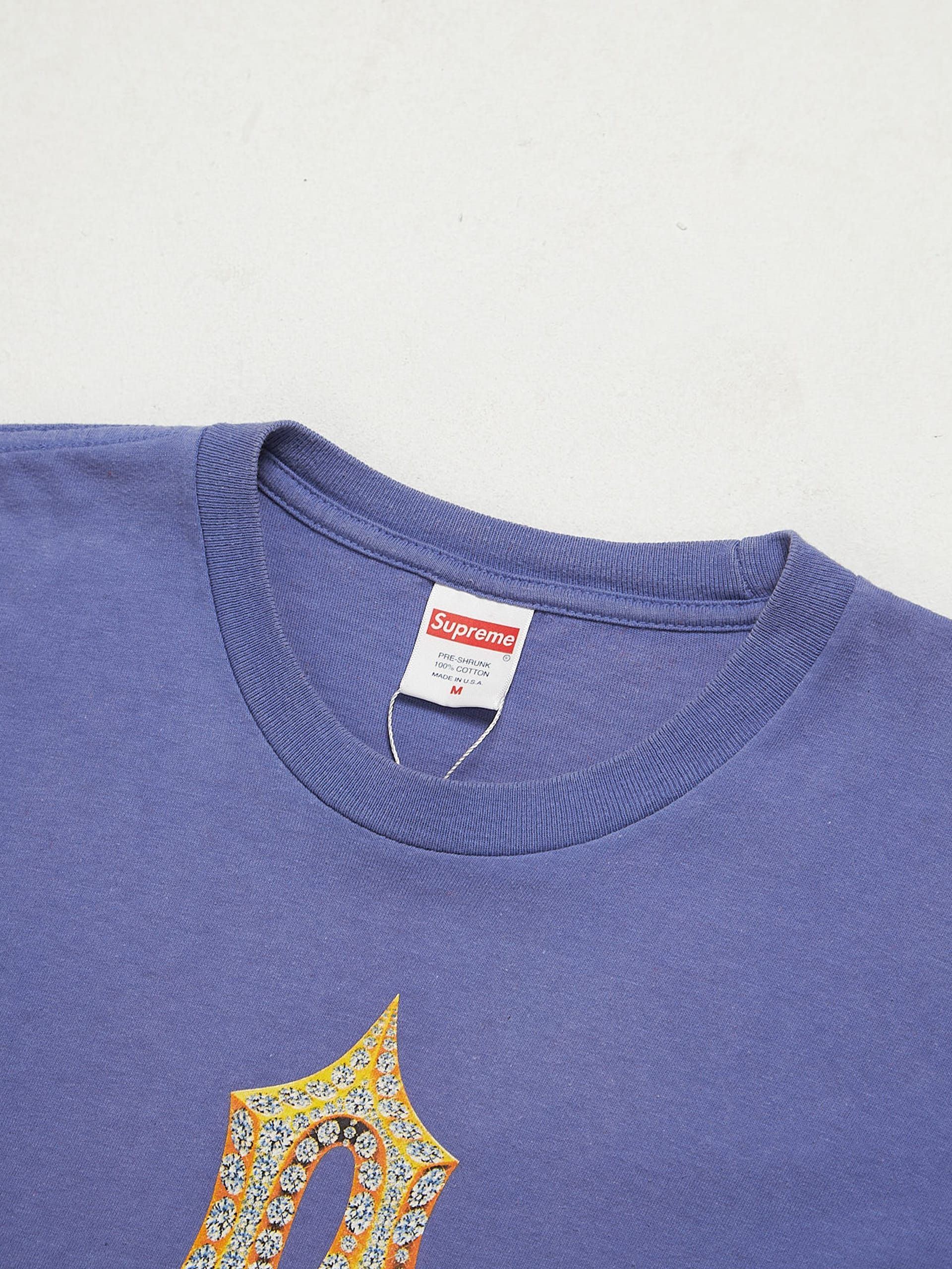 Lilac S Logo Printed Cotton T Shirt
