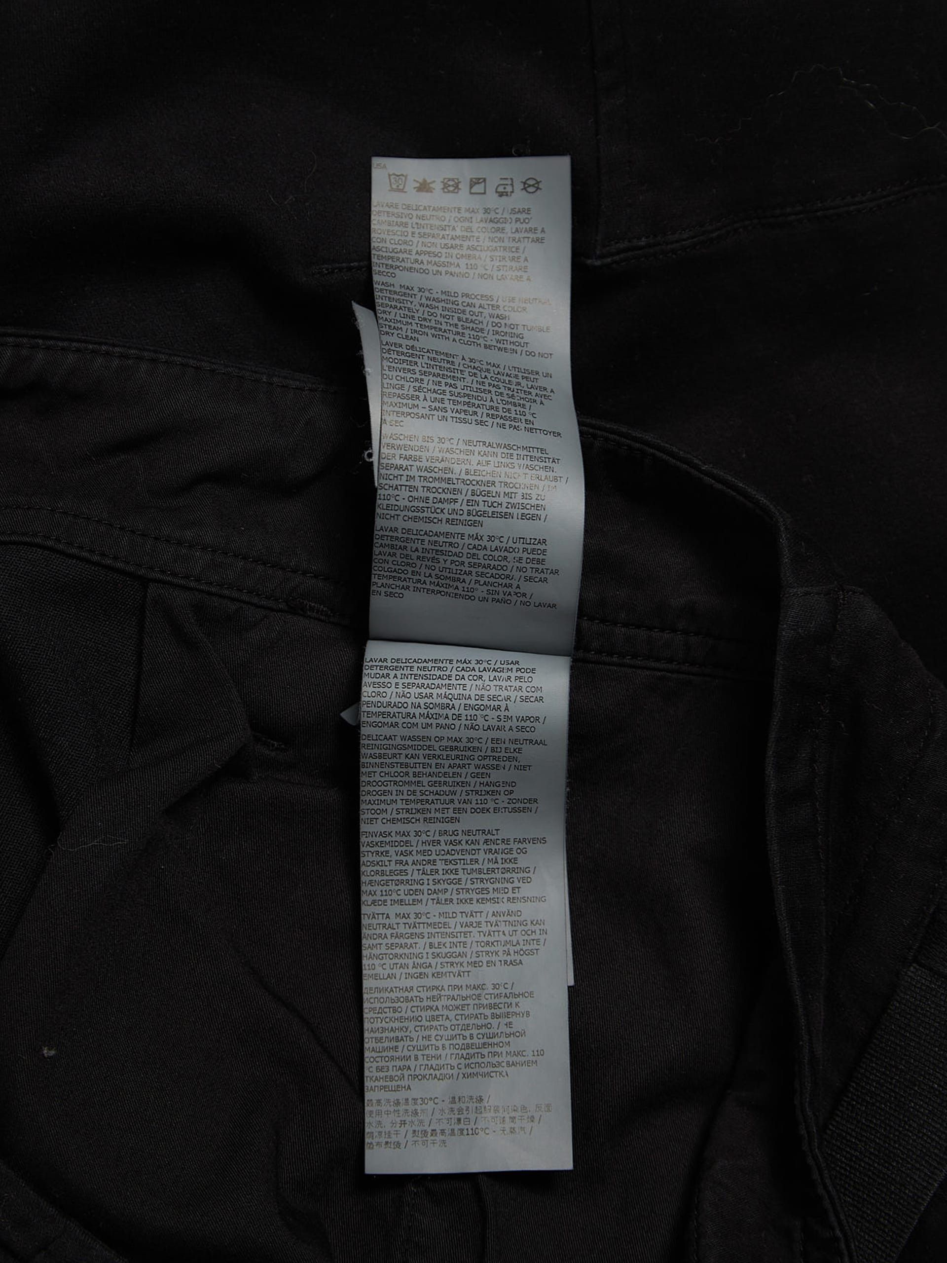 Stone Island Shadow Project Black Zip Cotton Pants Size US 30 / EU 46 - 5 Thumbnail