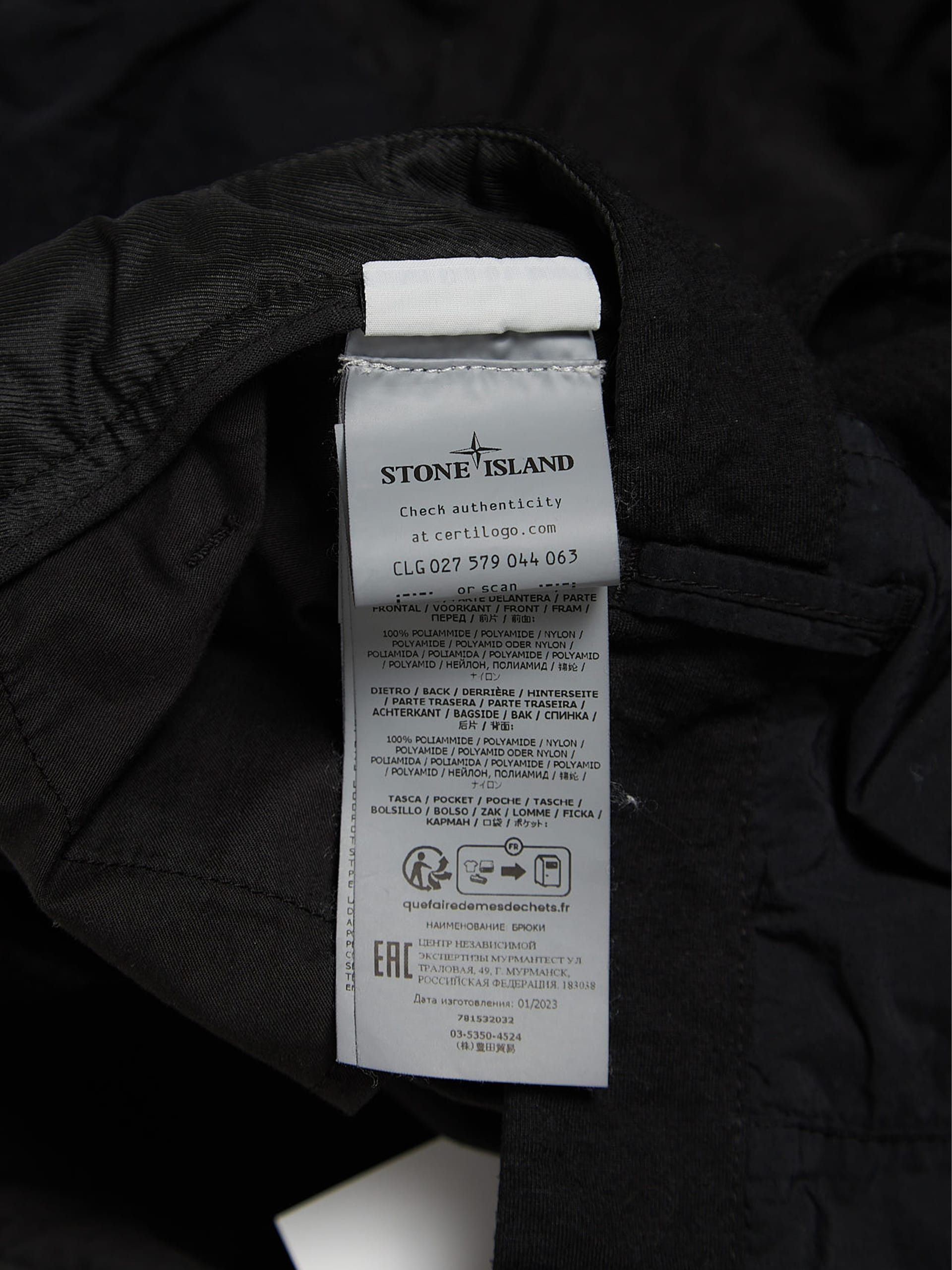 Stone Island Shadow Project Black Block Cargo Polyamide Pants Size US 34 / EU 50 - 4 Thumbnail