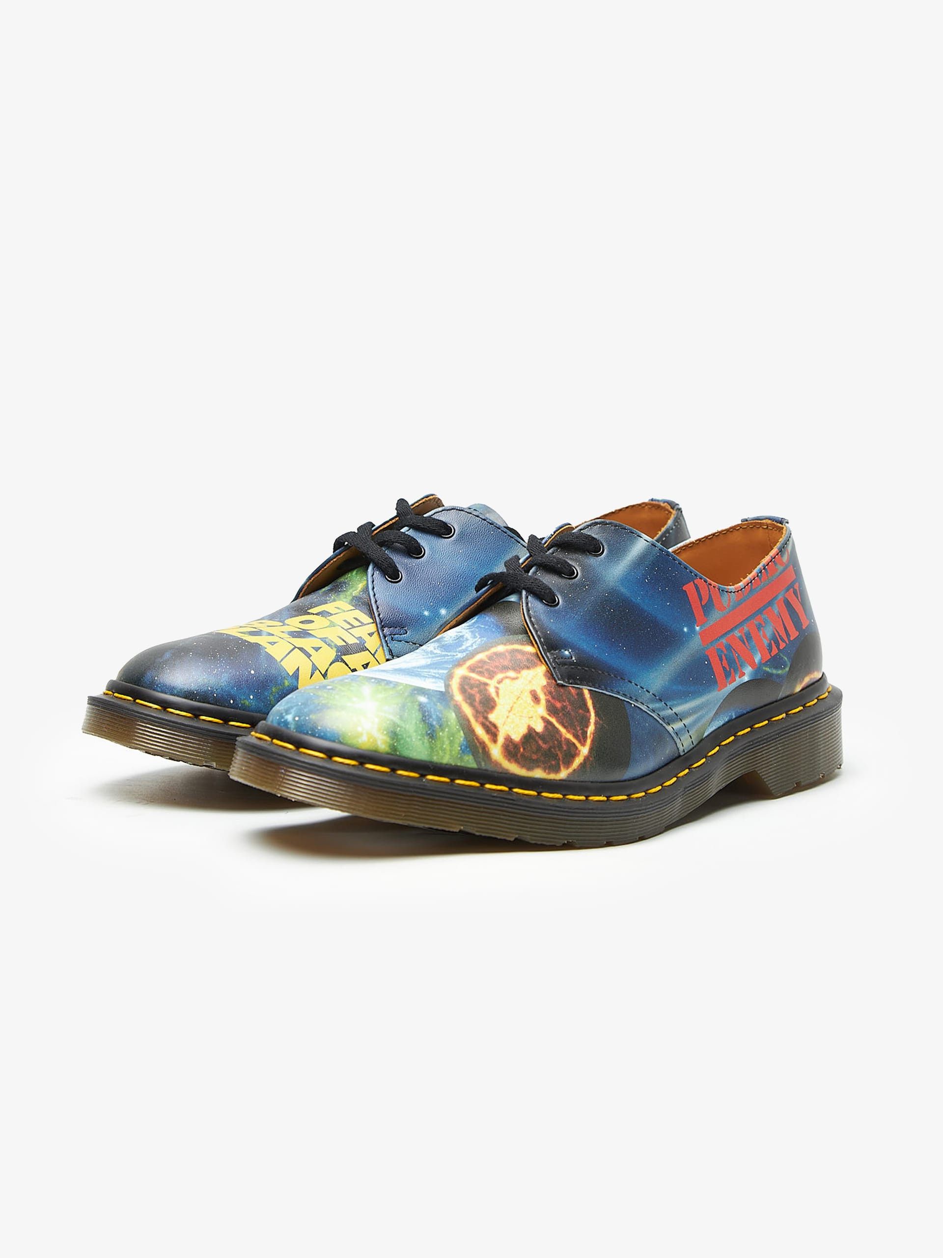 Supreme Collaboration Space Printed Low Top Derby Shoes Size US 10 / EU 43 - 2 Thumbnail