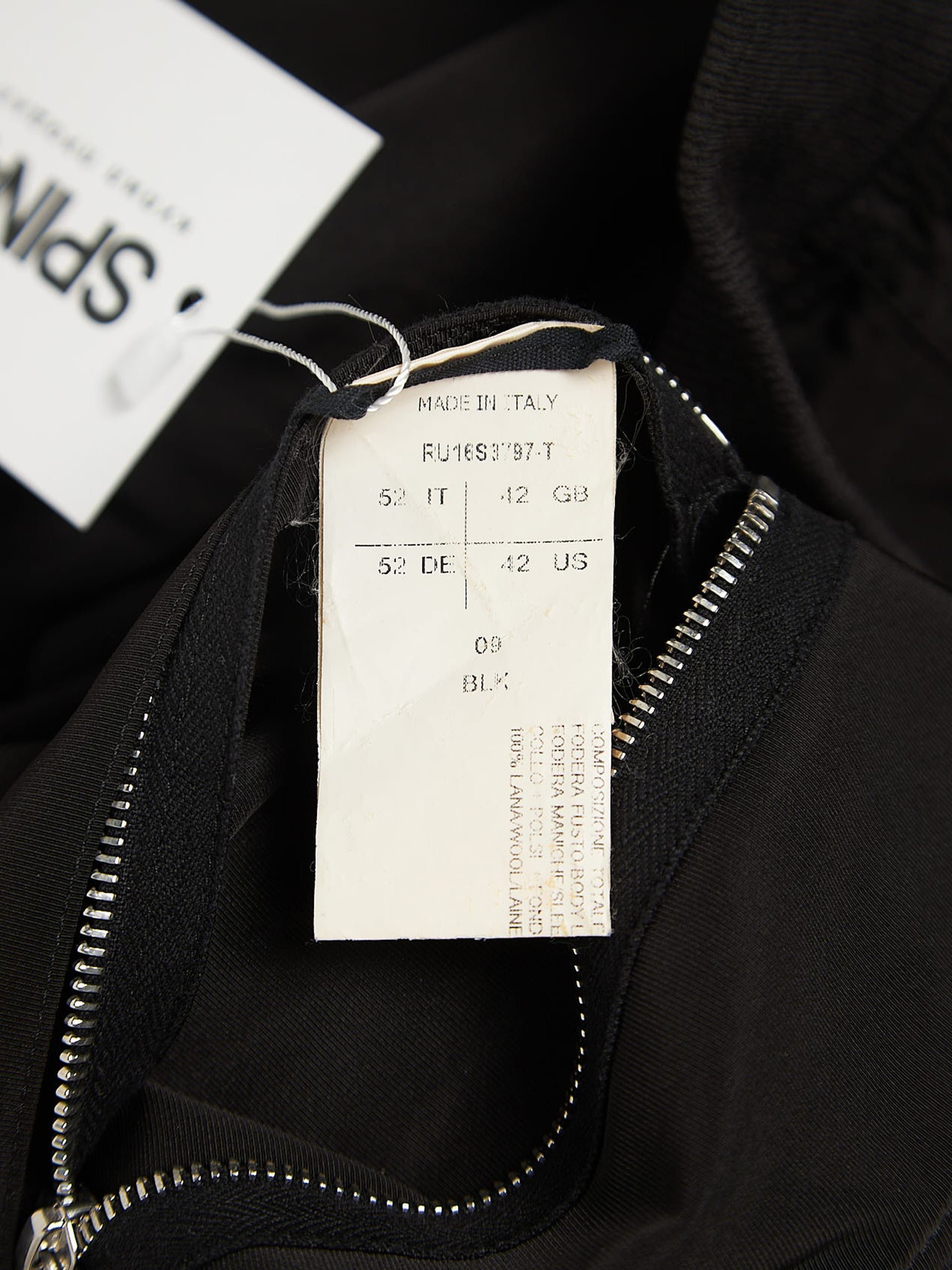 Rick Owens Black Polyester and Silk Bomber Jacket Size US L / EU 52-54 / 3 - 5 Thumbnail