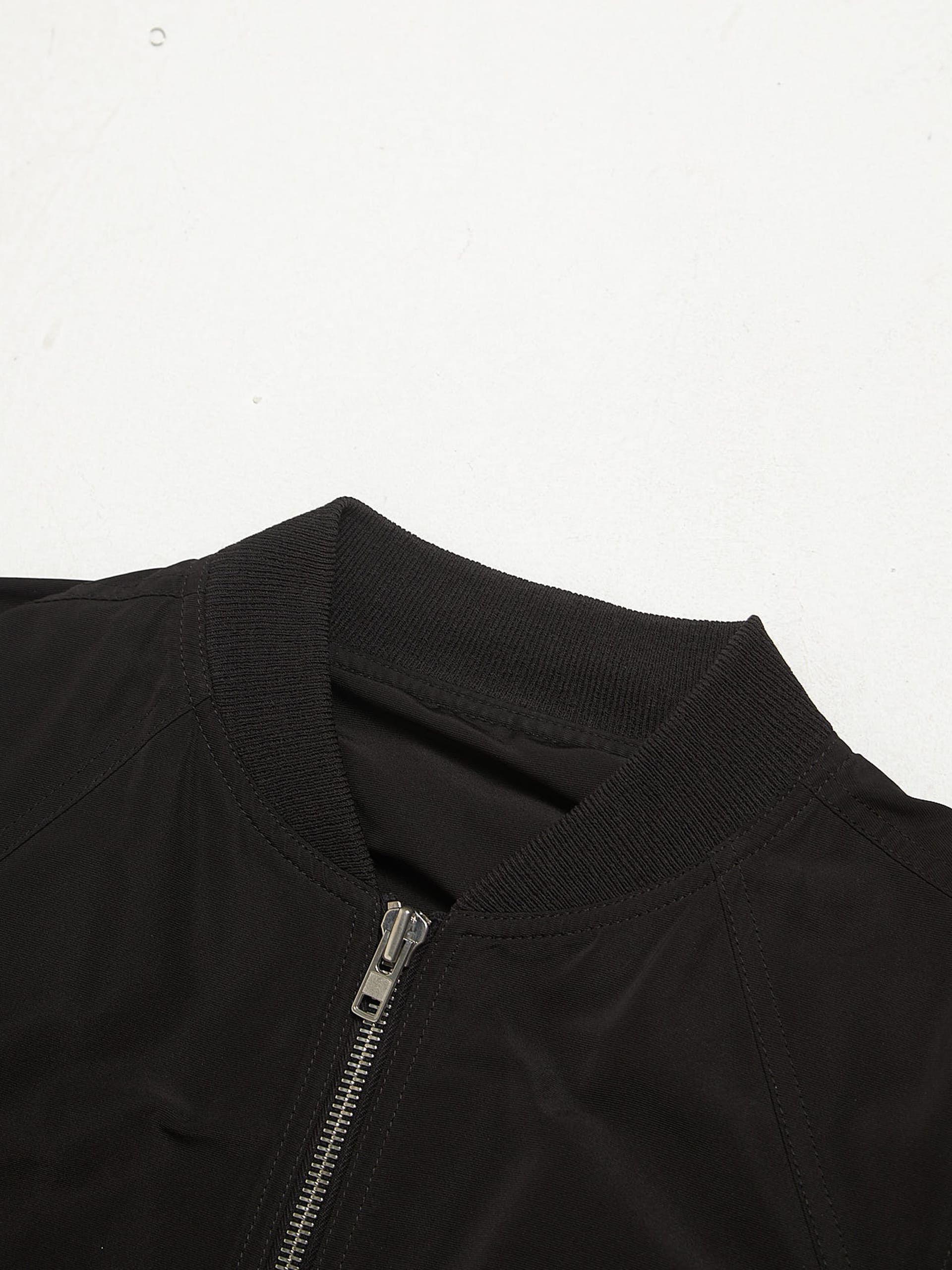 Rick Owens Black Polyester and Silk Bomber Jacket Size US L / EU 52-54 / 3 - 3 Thumbnail