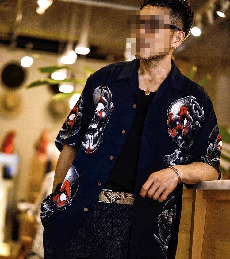 Wacko Maria 56 tattoo Hawaiian short sleeved shirt - DMC