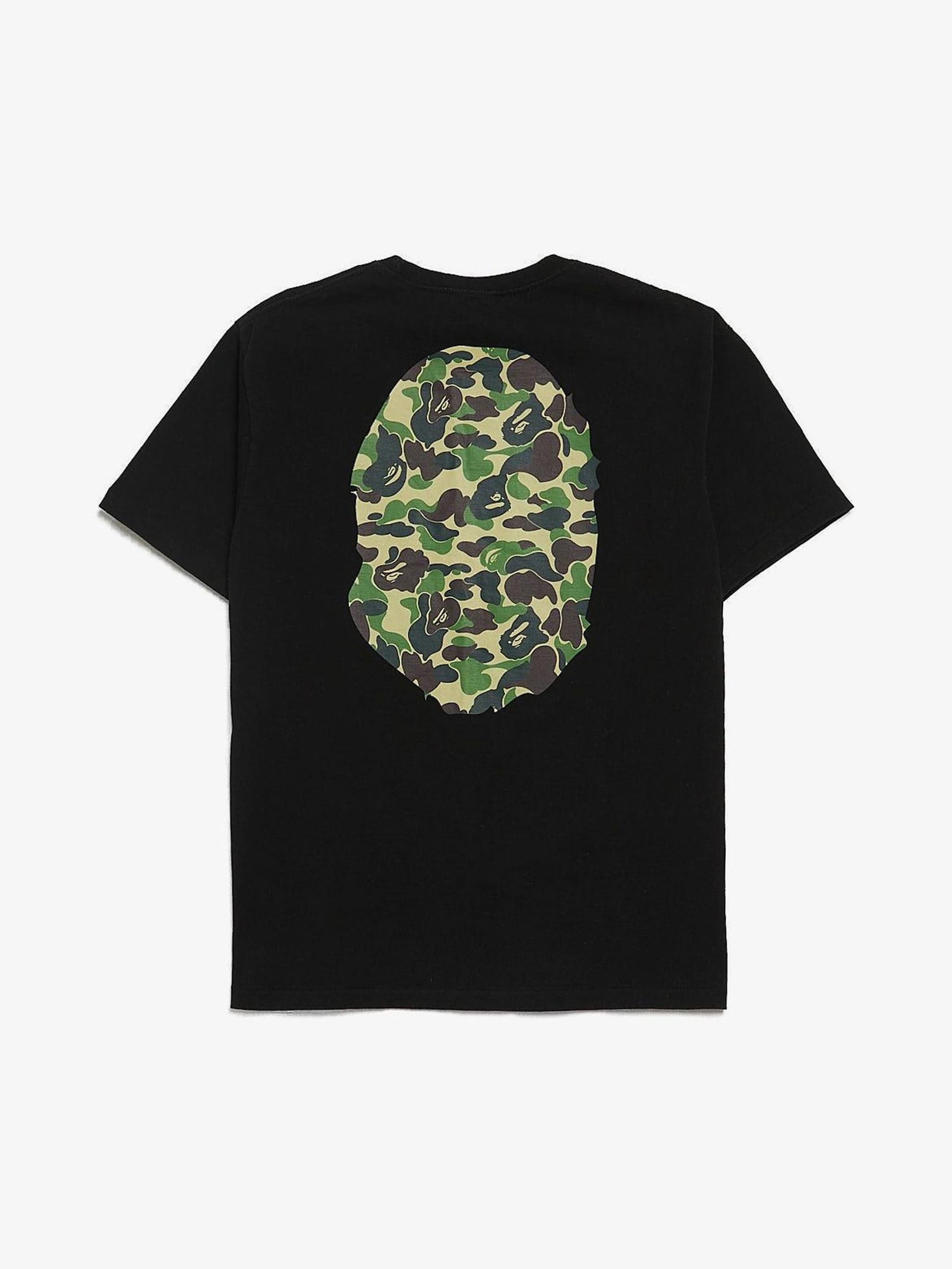 Bape Black Camo Logo Printed Cotton T-Shirt Size US L / EU 52-54 / 3 - 2 Thumbnail