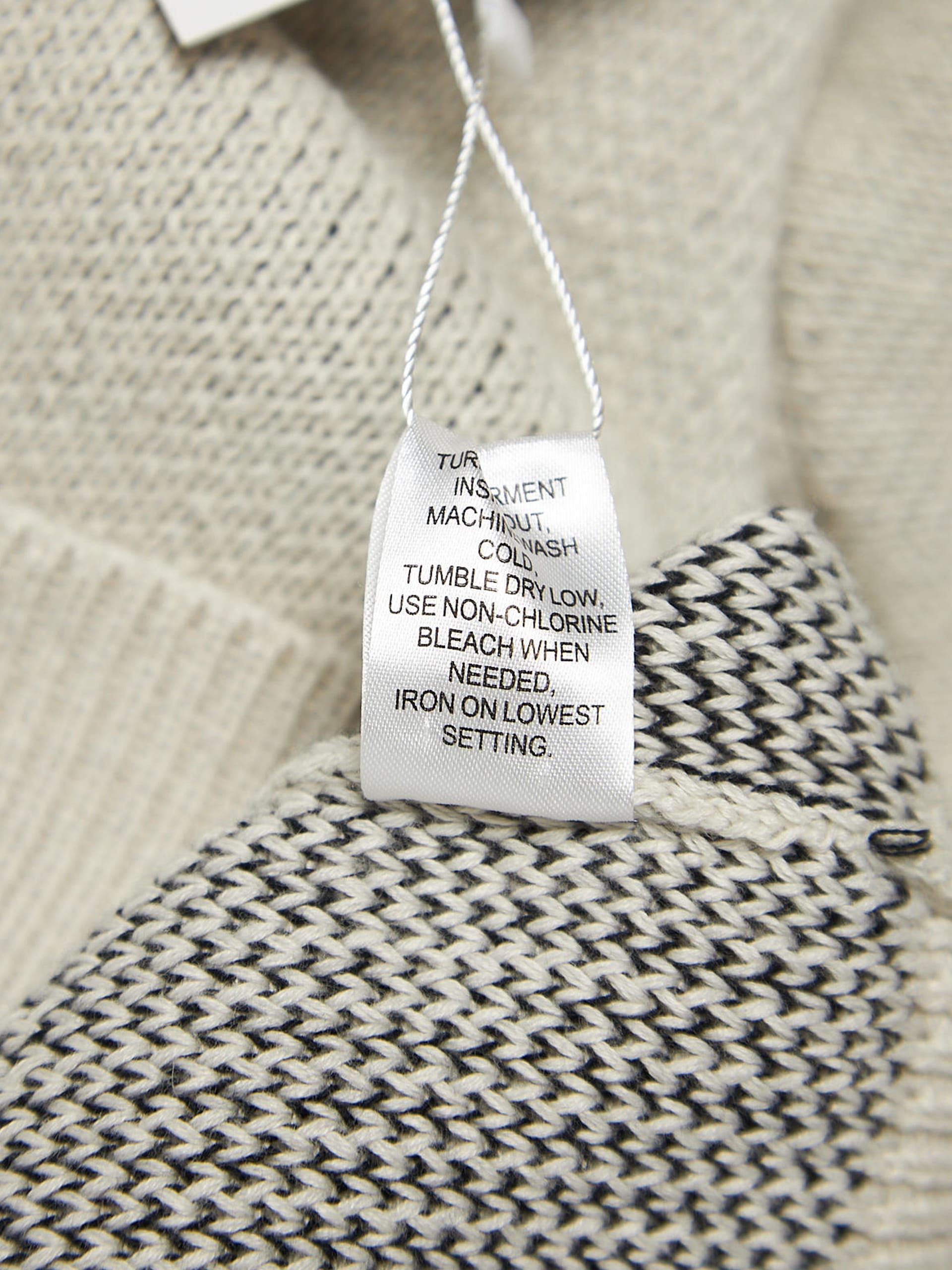 Essentials Milk Knitted Logo Embroidered Cotton and Polyester Hoodie
