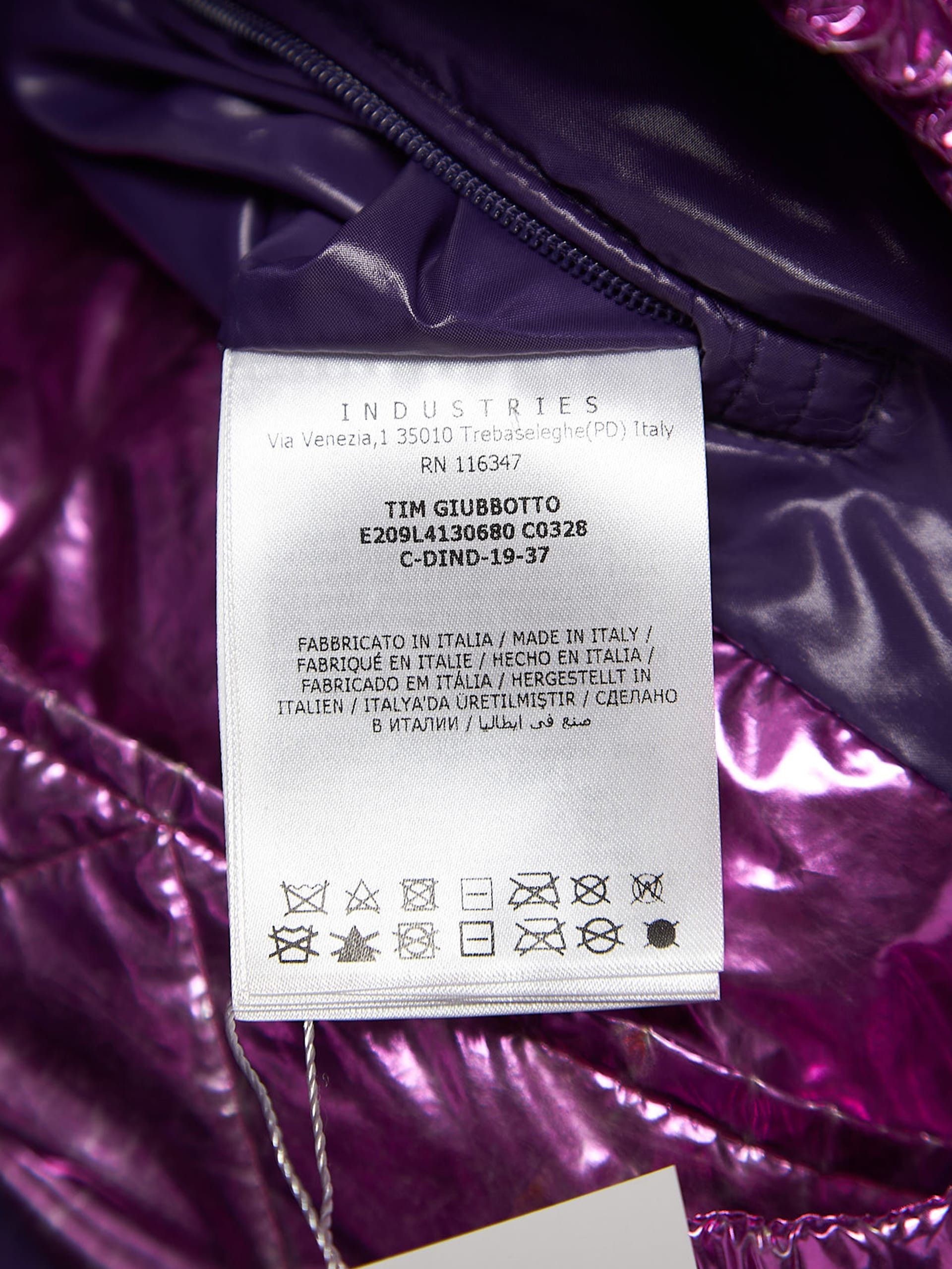 Moncler Pink and Black Logo Patched Polyester Downjacket Size US S / EU 44-46 / 1 - 6 Thumbnail