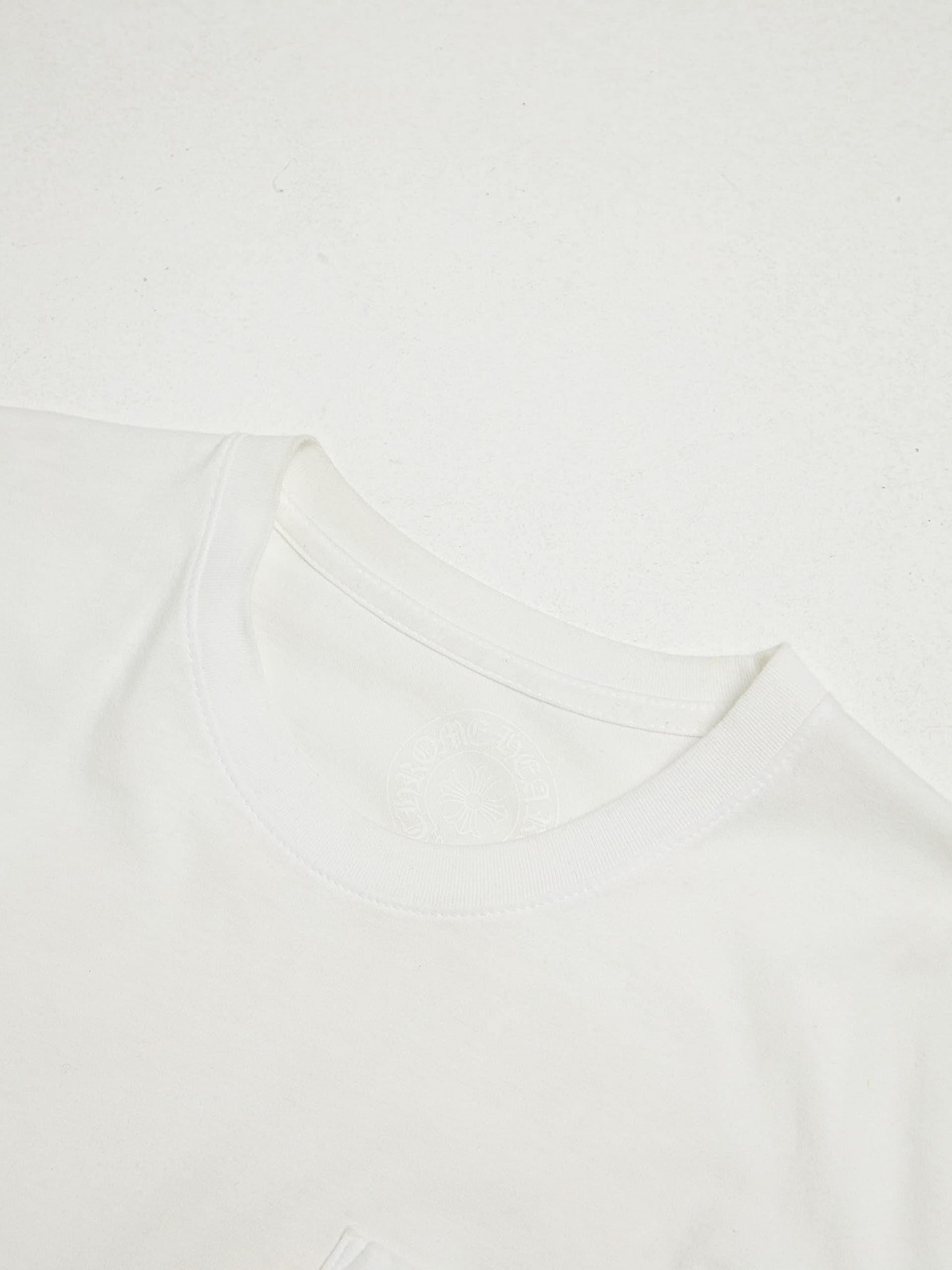 Chrome Hearts White Gradient Logo Printed Cotton T-shirt Size US L / EU 52-54 / 3 - 3 Thumbnail