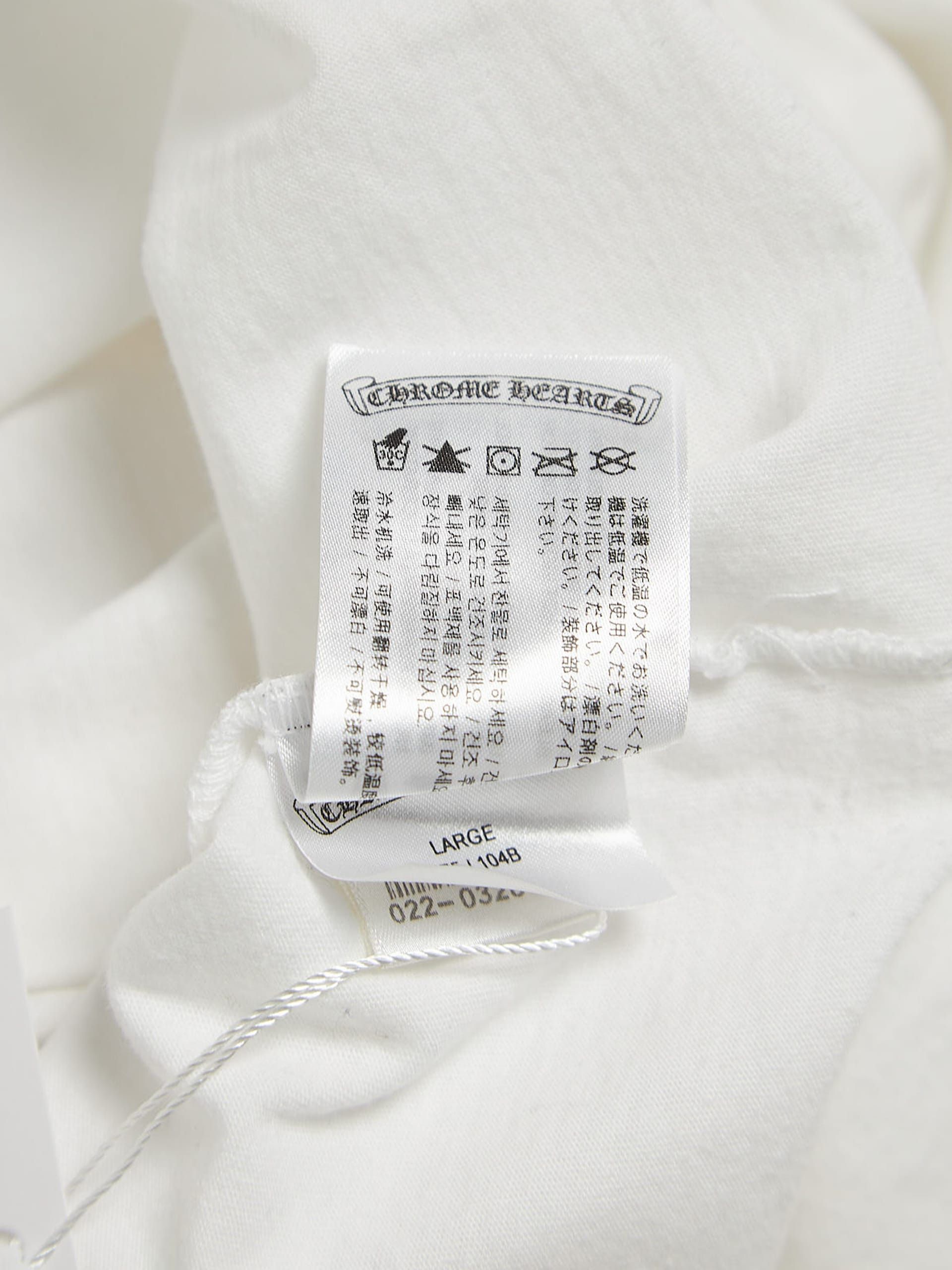 Chrome Hearts White Gradient Logo Printed Cotton T-shirt Size US L / EU 52-54 / 3 - 5 Thumbnail