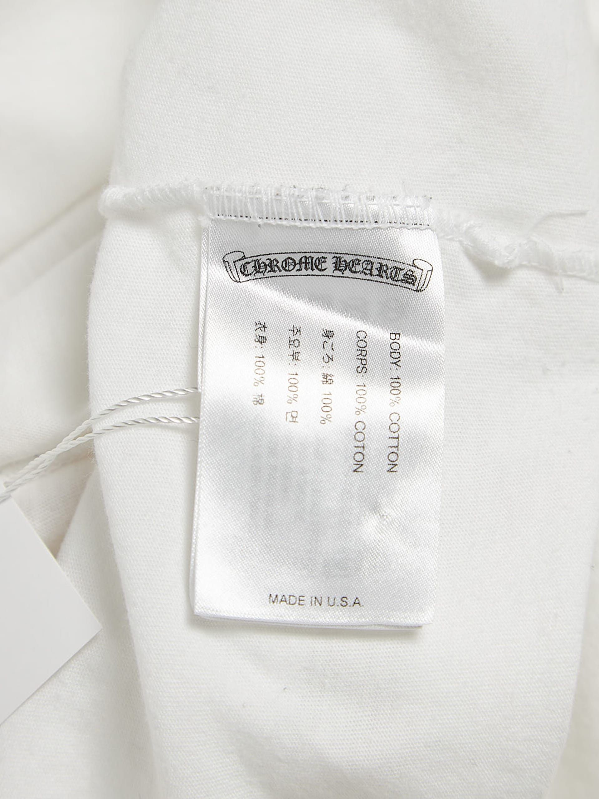 Chrome Hearts White Gradient Logo Printed Cotton T-shirt Size US L / EU 52-54 / 3 - 4 Thumbnail