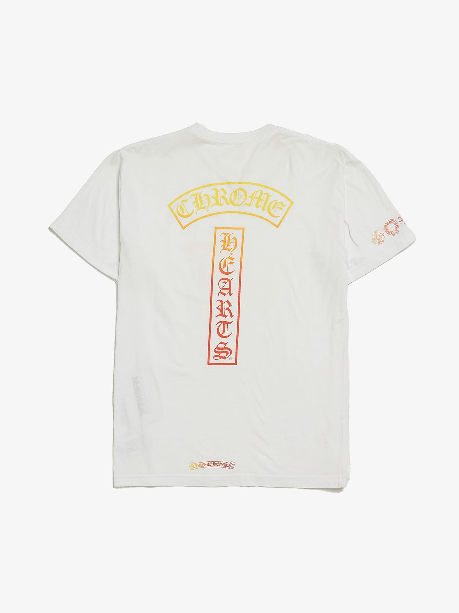 Chrome Hearts White Gradient Logo Printed Cotton T-shirt Size US L / EU 52-54 / 3 - 2 Thumbnail