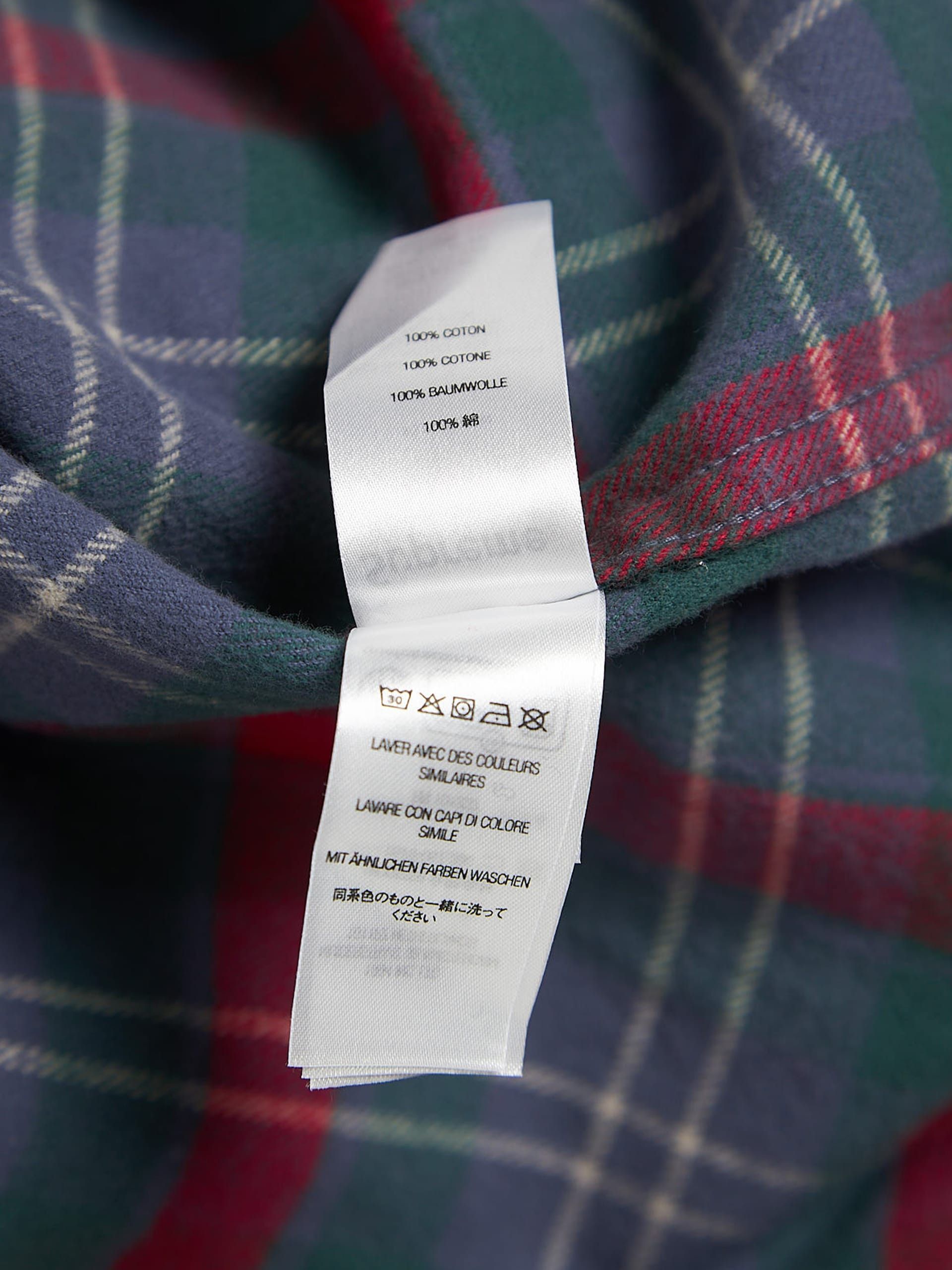 Supreme Multicolor Logo Knitted Plaid Cotton Shirt Size US XL / EU 56 / 4 - 5 Thumbnail