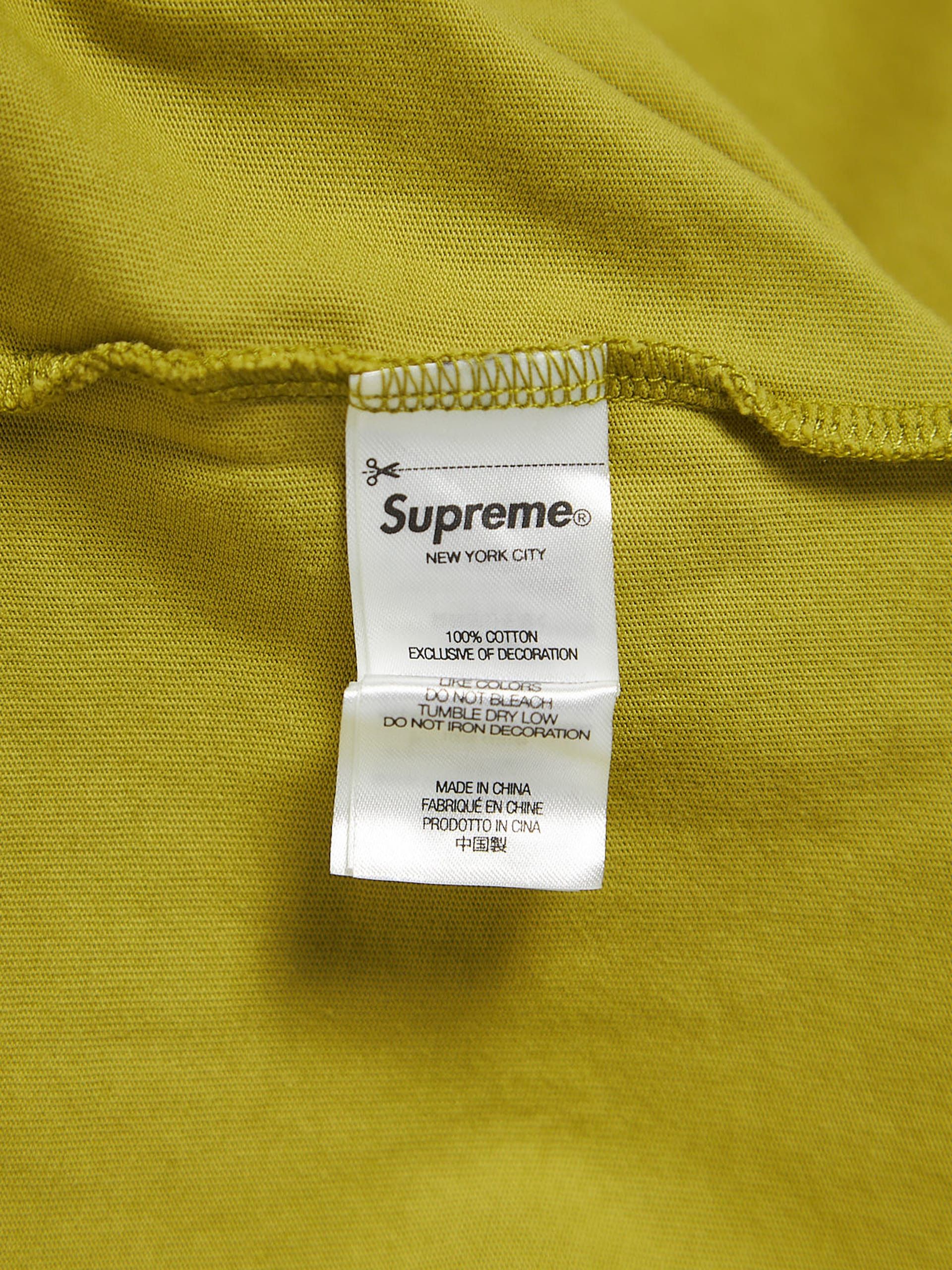 Supreme Olive Flower Printed Cotton T-shirt Size US XL / EU 56 / 4 - 4 Thumbnail