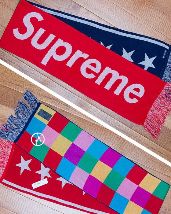 Supreme SUPREME × FRAGMENT DESIGN × SOPHNET SCARF 2009 | Grailed