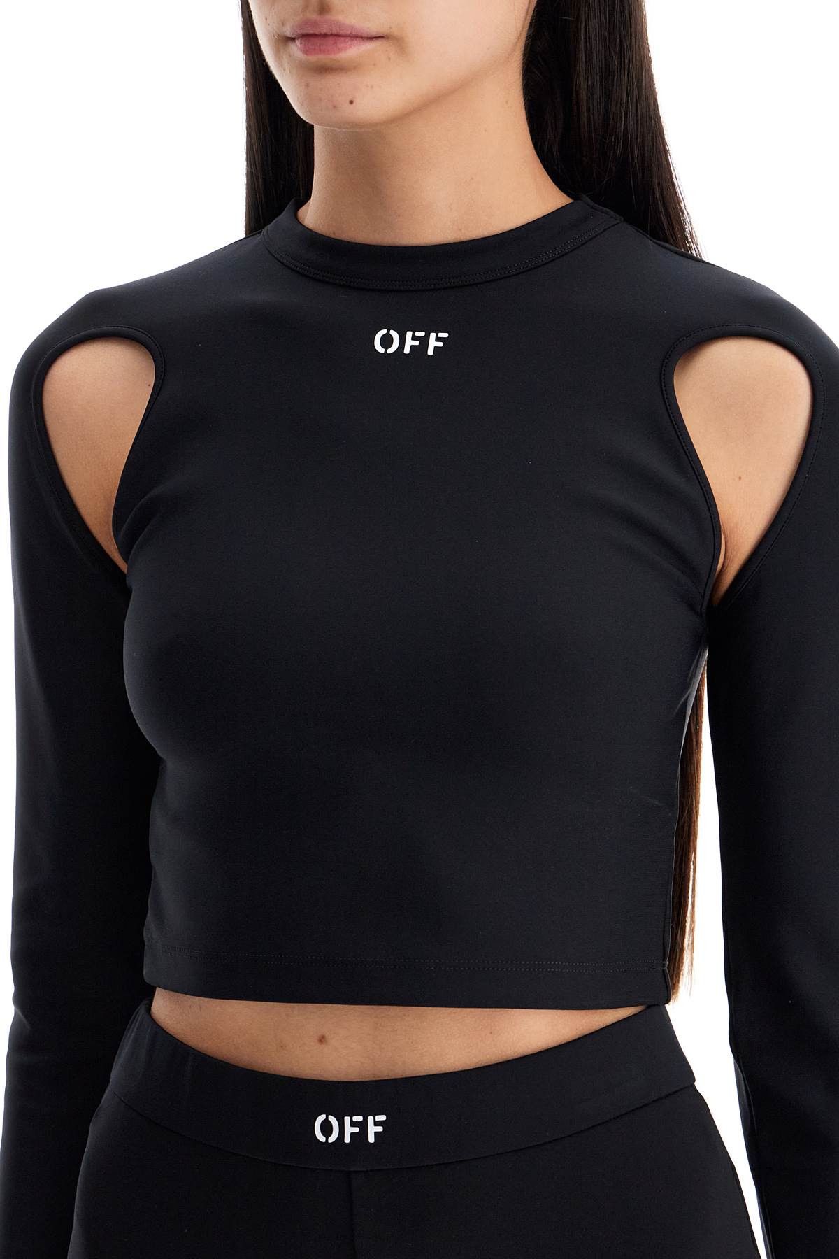 Off-White OFF-WHITE "Cropped Top With Cut Out Detail Size S / US 4 / IT 40 - 4 Thumbnail