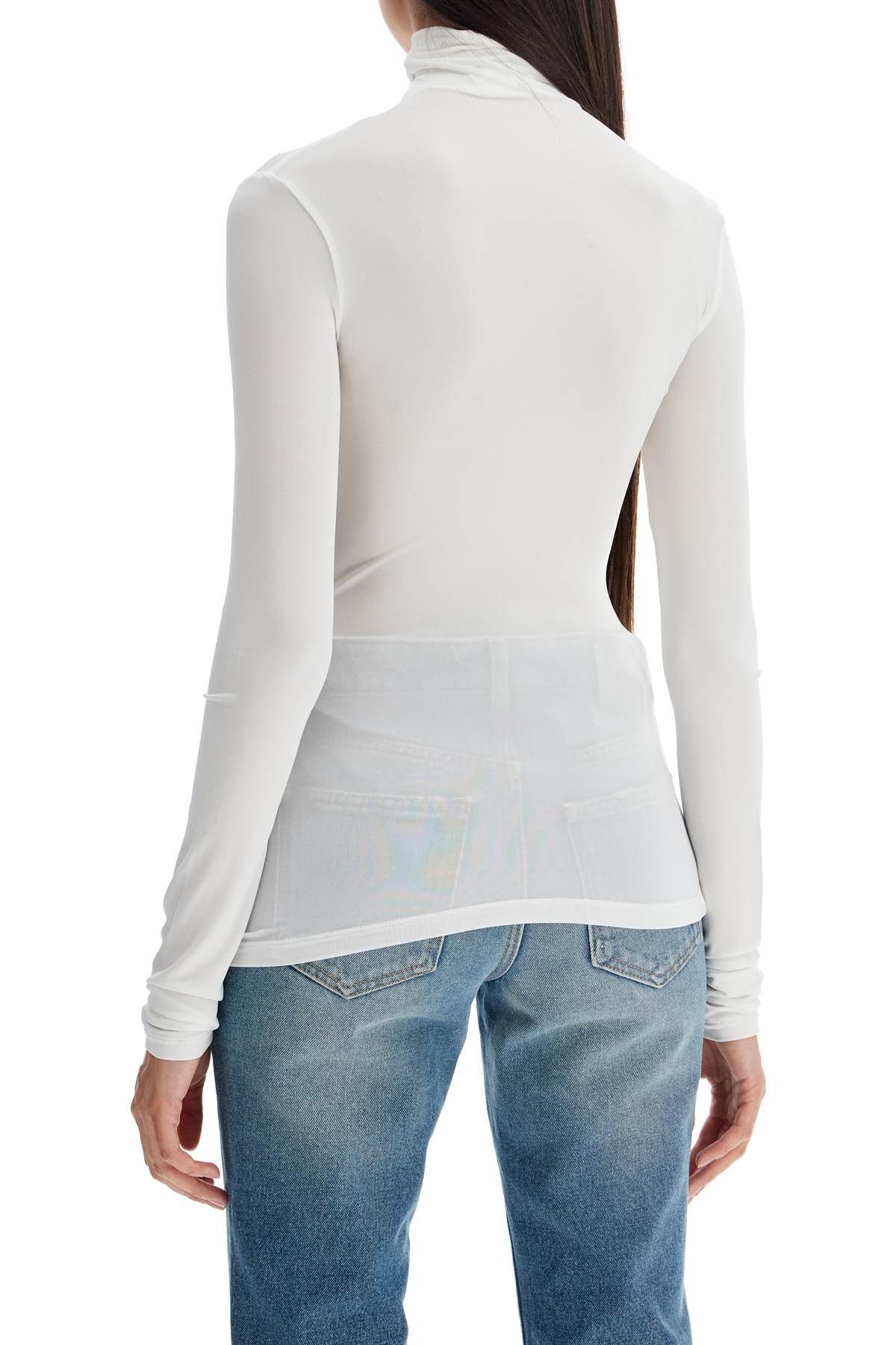 Off-White OFF-WHITE Second Skin Long Sleeve Turtleneck Top Size S / US 4 / IT 40 - 3 Thumbnail
