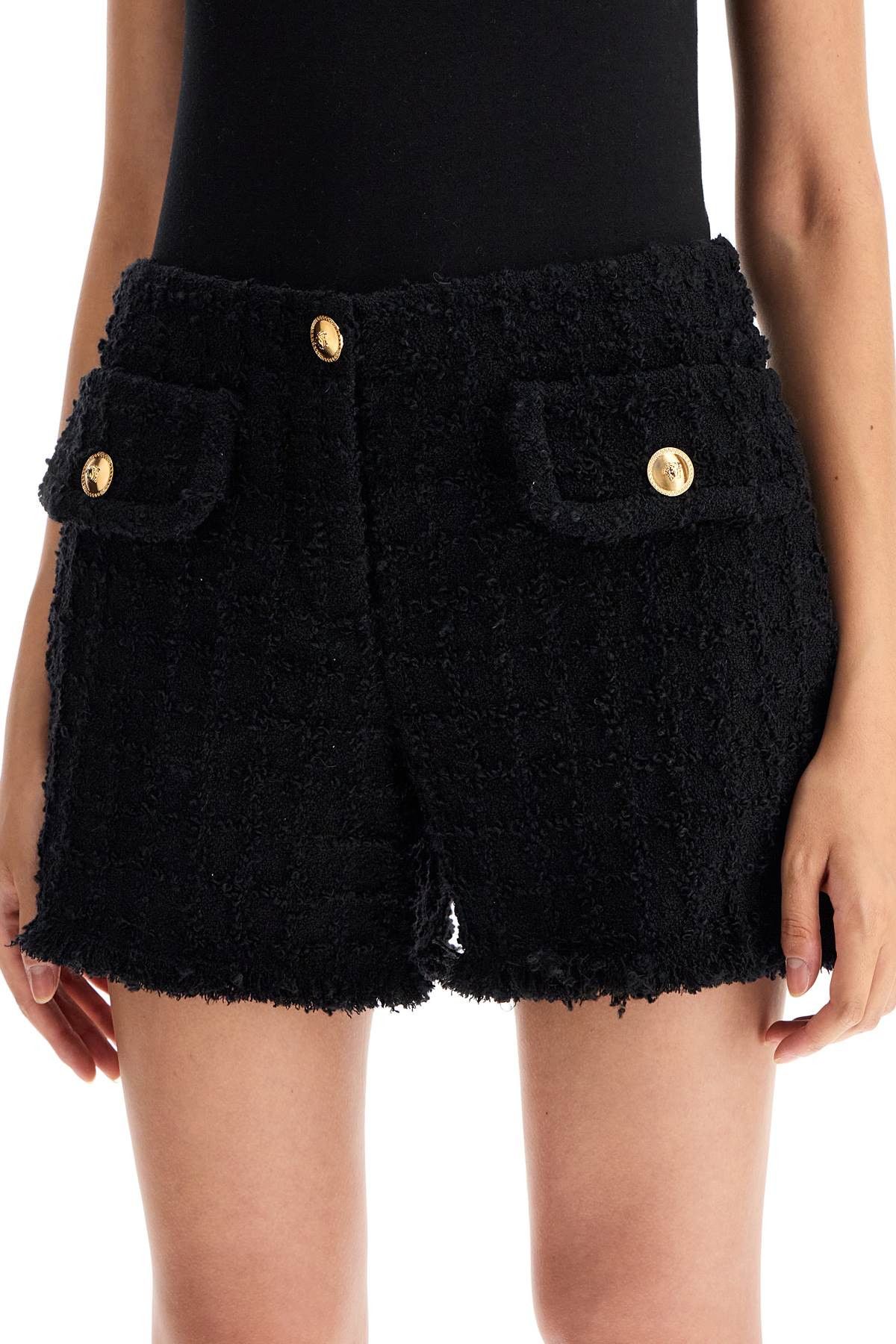 Versace VERSACE "Heritage Tweed Mini Shorts Size 27" / US 4 / IT 40 - 4 Thumbnail