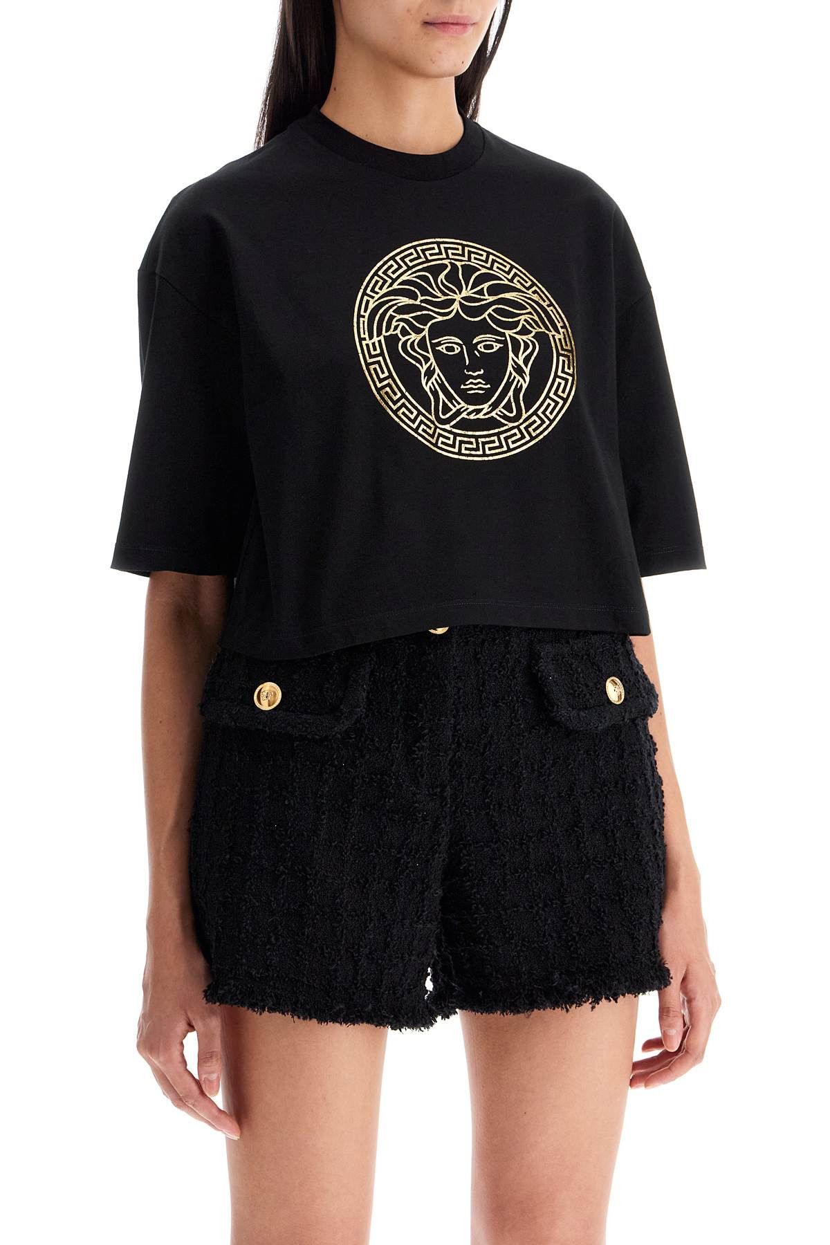 Versace VERSACE Cropped Medusa T Size S / US 4 / IT 40 - 2 Thumbnail