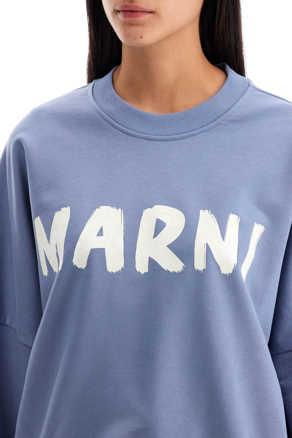 Marni MARNI Crewneck Sweatshirt With Logo Size S / US 4 / IT 40 - 4 Thumbnail