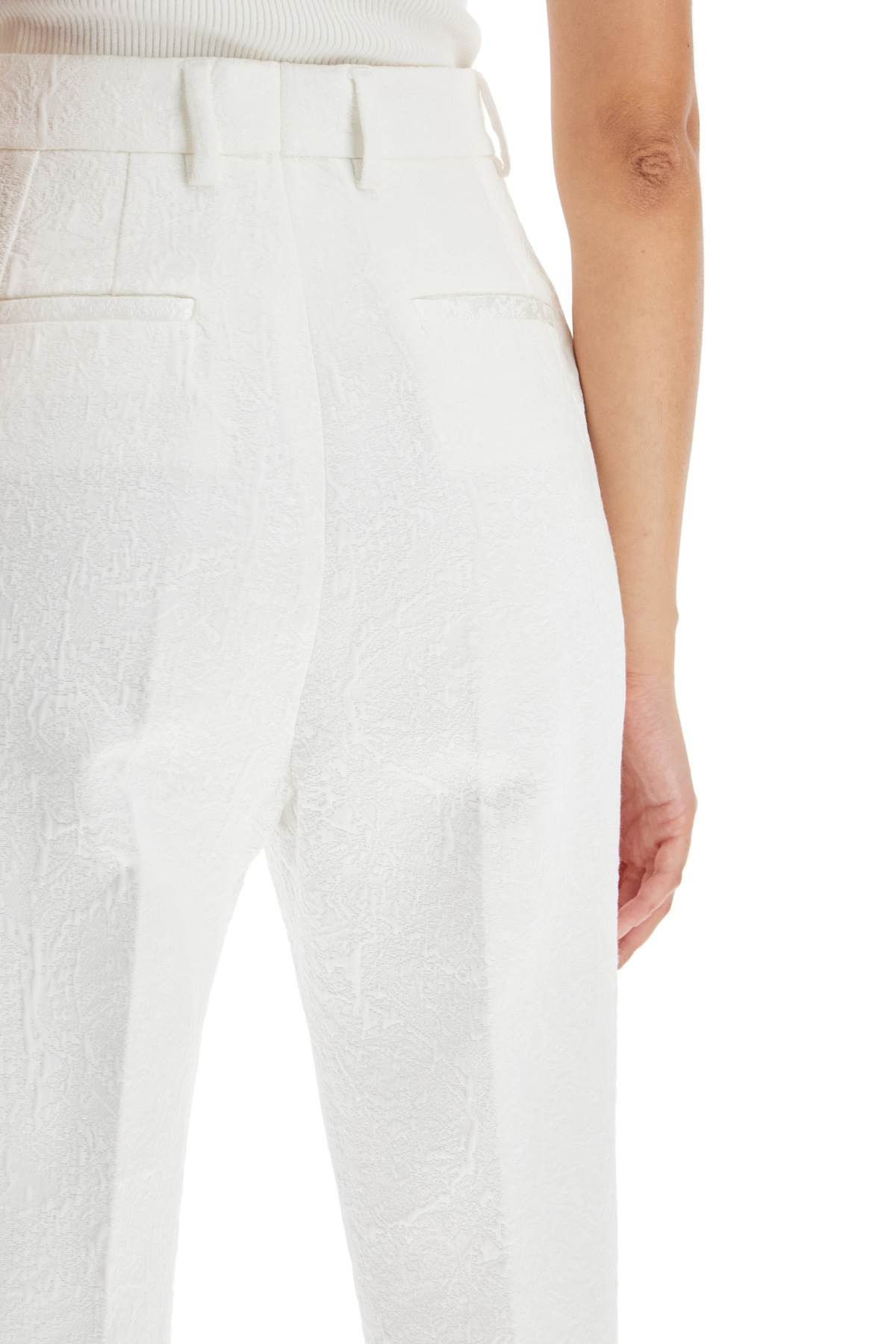 Dolce & Gabbana DOLCE & GABBANA Brocade Cigarette Pants In Eight Words Size 27" / US 4 / IT 40 - 4 Thumbnail