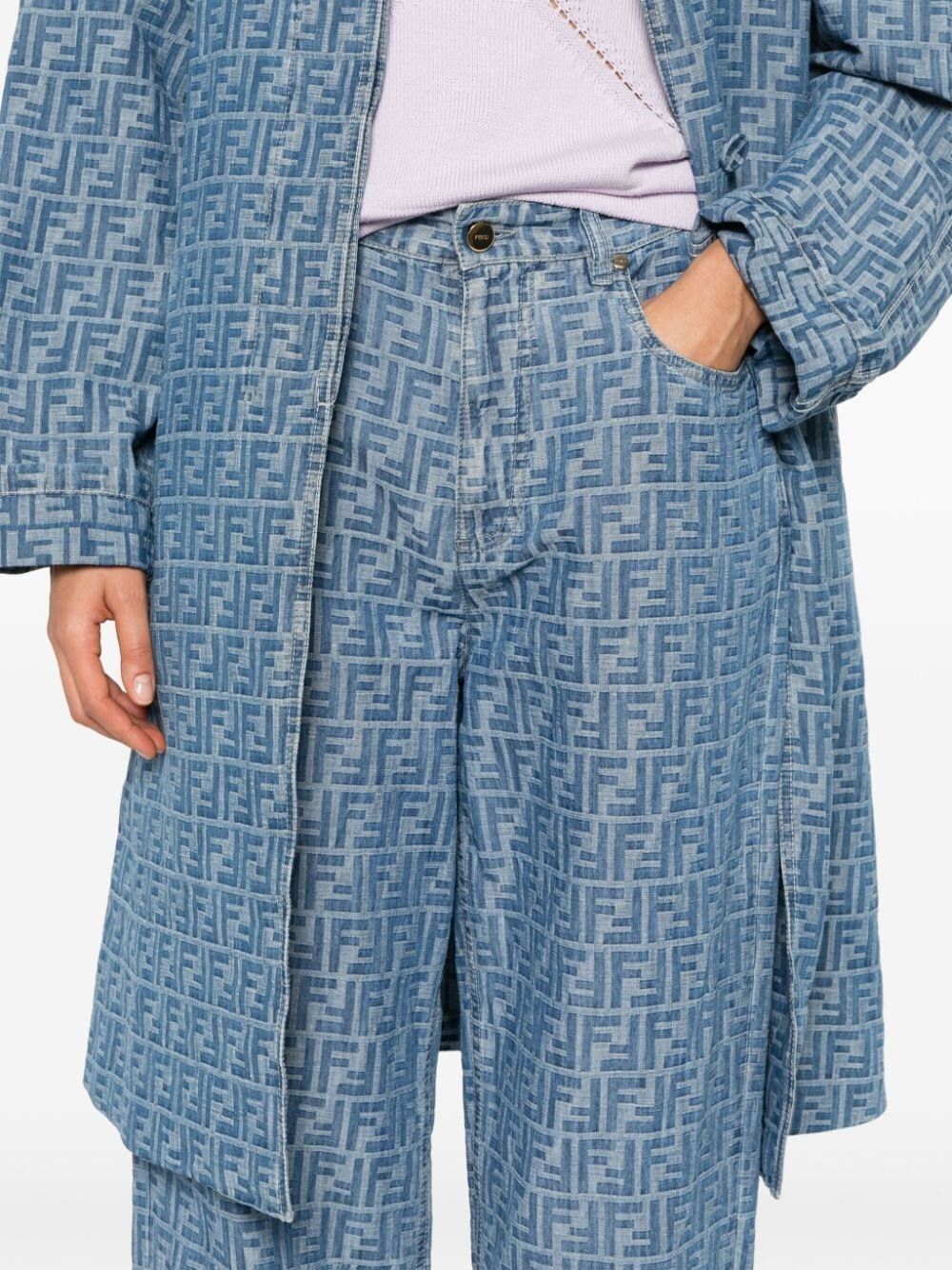 Fendi FF DENIM TROUSERS Size 26" / US 2 / IT 38 - 2 Thumbnail